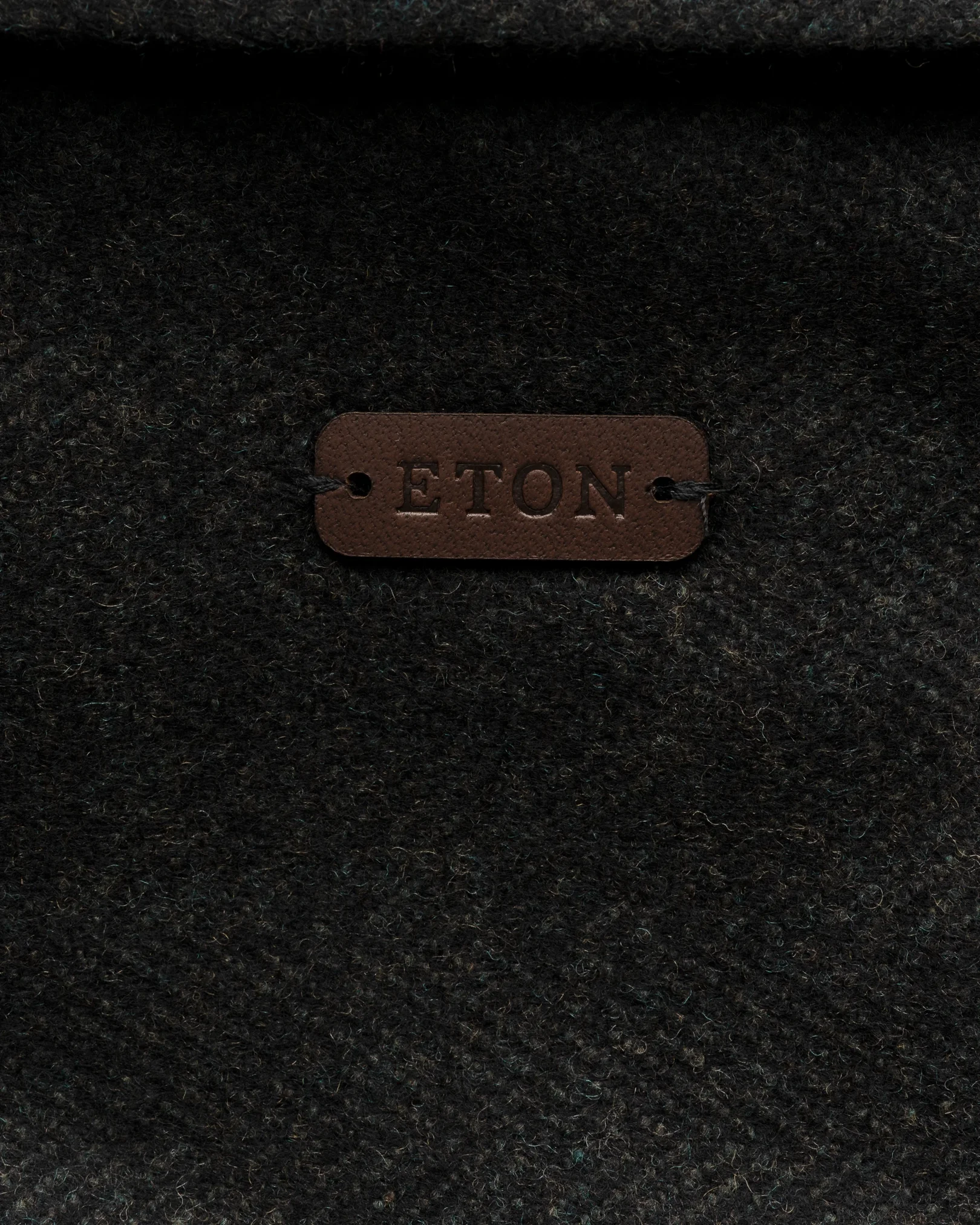 Eton - brown herringbone wool cashmere chore jacket
