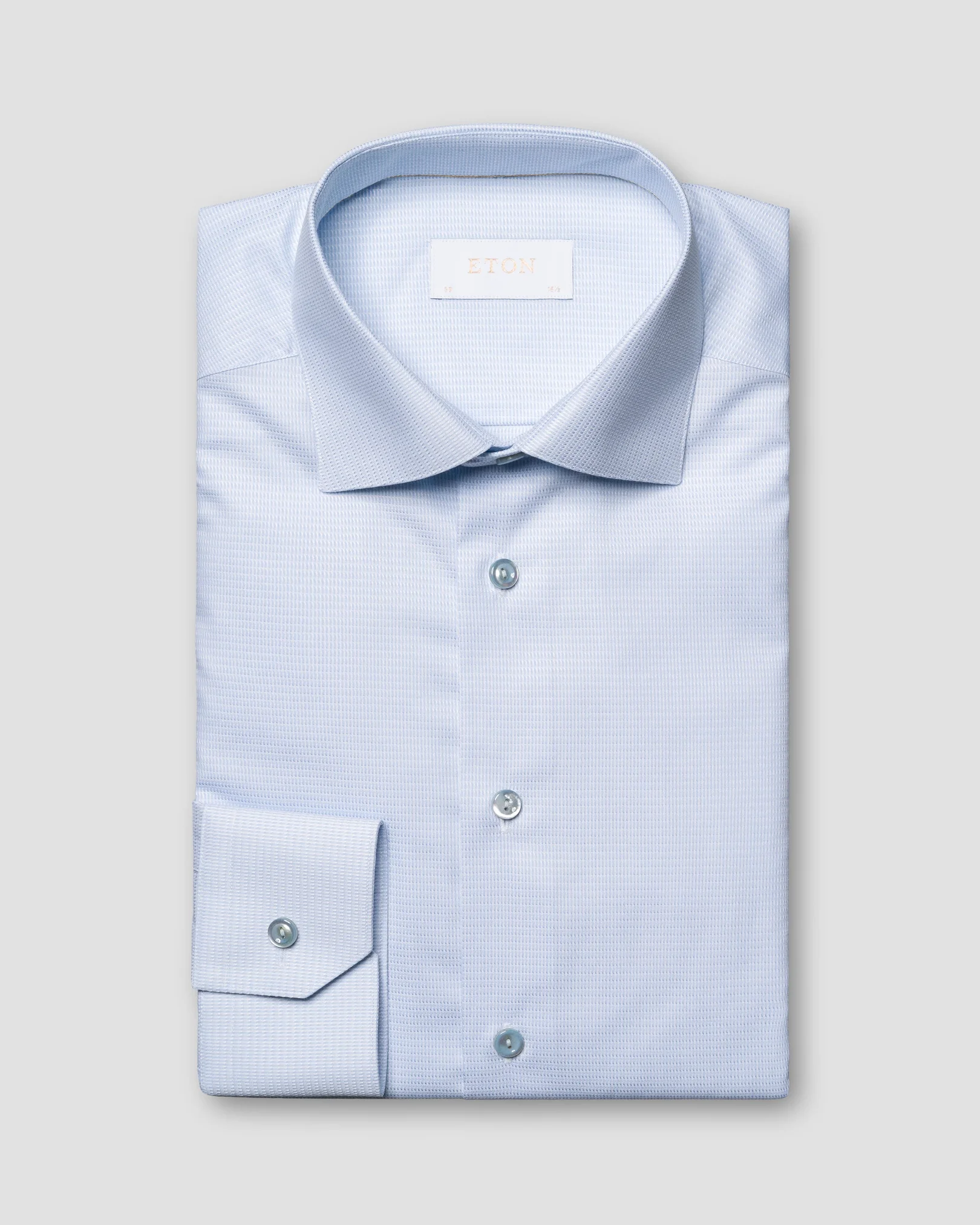 Eton - Semi Solid Supima 120 Piqué Shirt