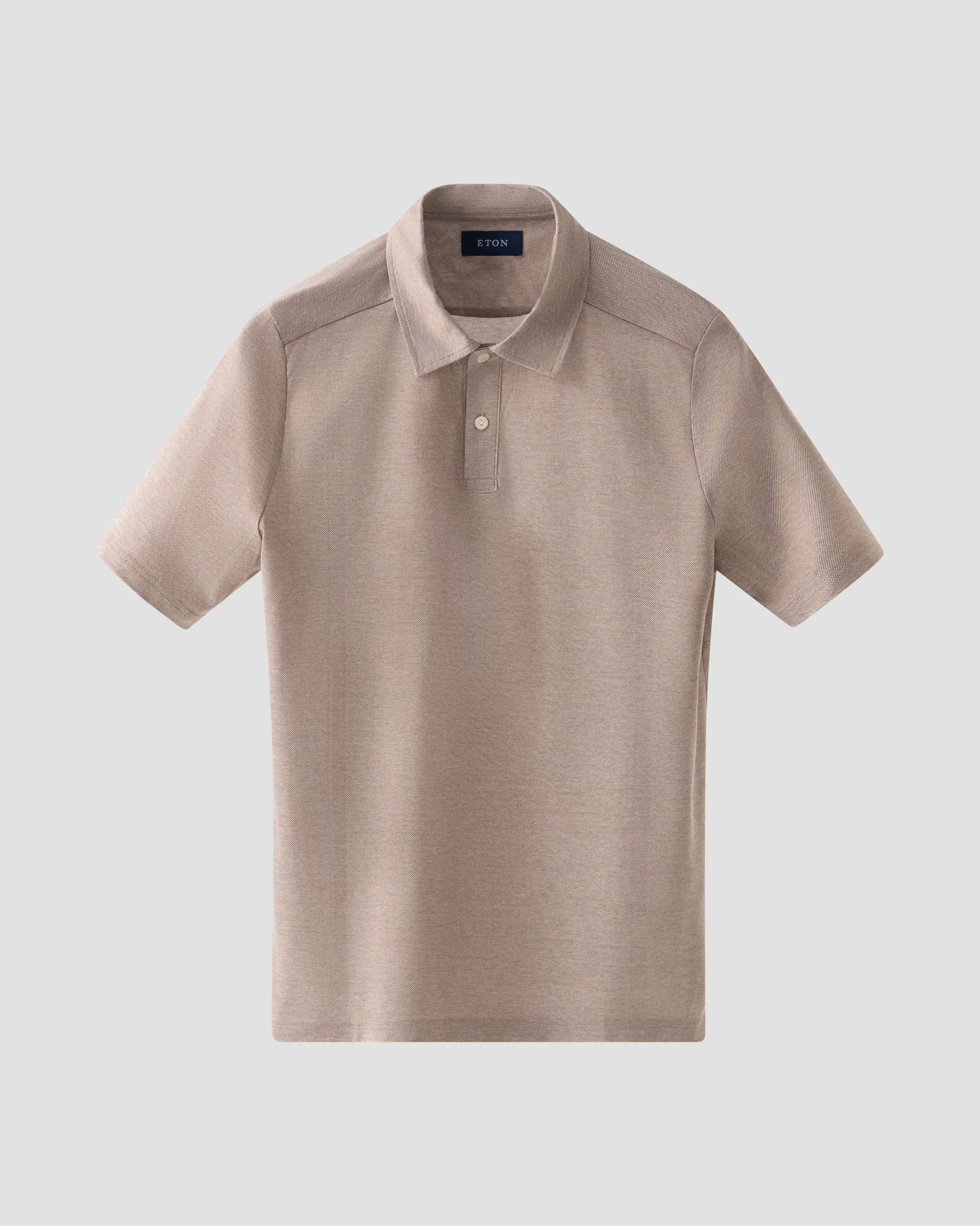 Eton - Beige Oxford Piqué Polo Shirt
