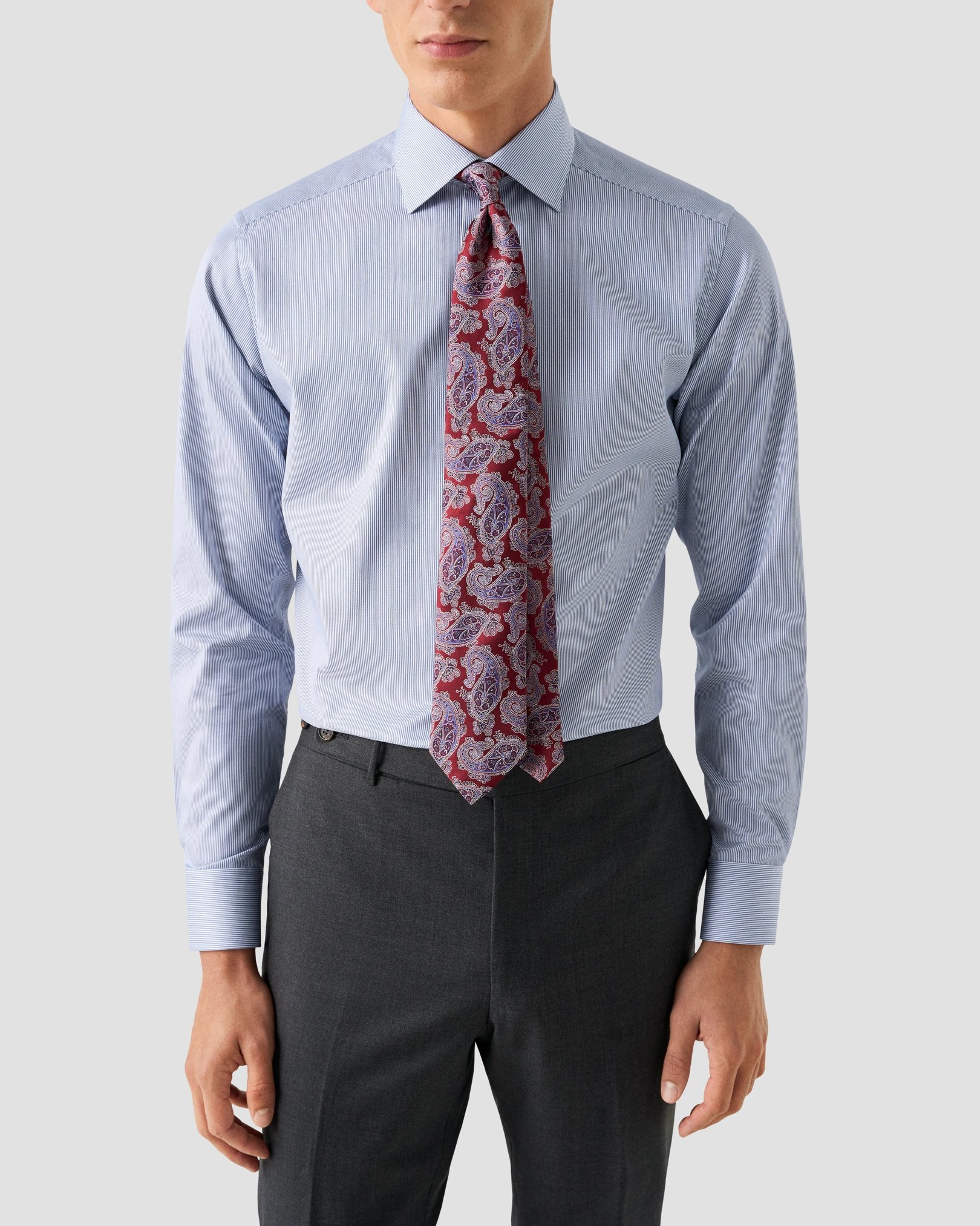 Eton - Fine Striped Signature Twill Shirt