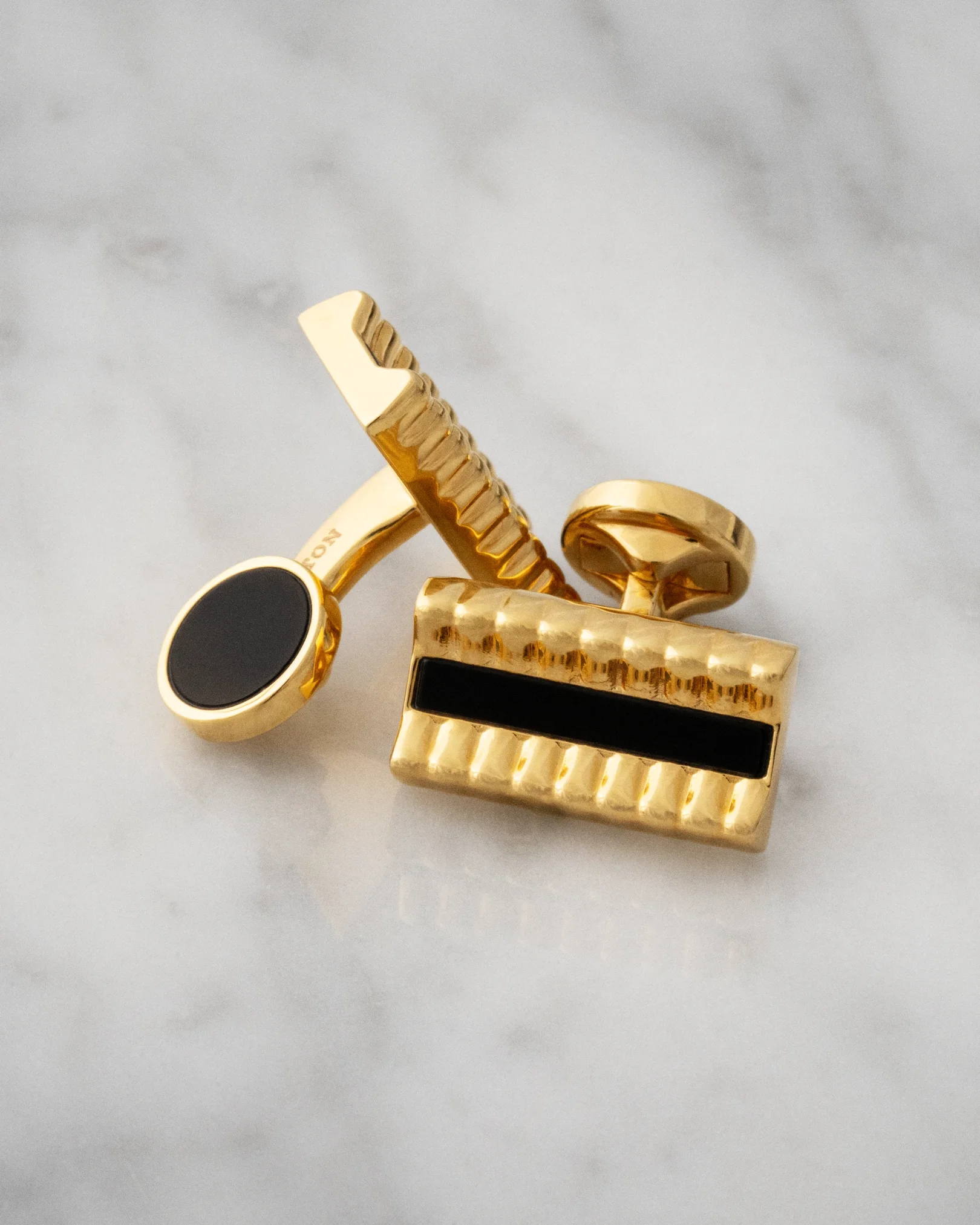 Eton - Art Deco Gold Plated Cufflinks