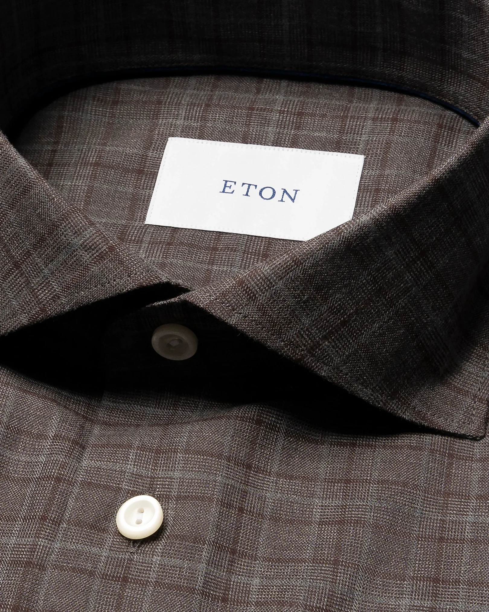 Eton - check signature flannel shirt 256