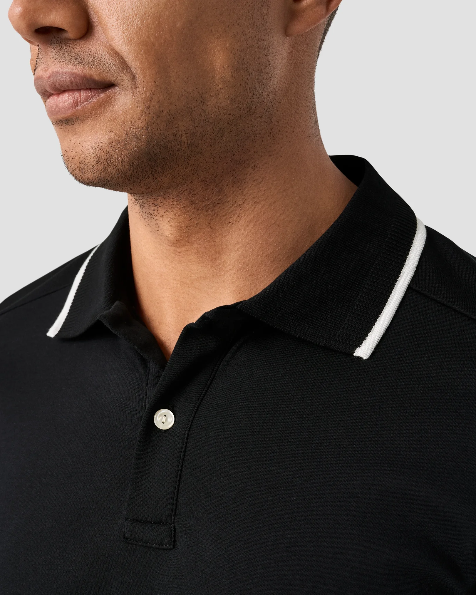 Eton - Polo en coton interlock