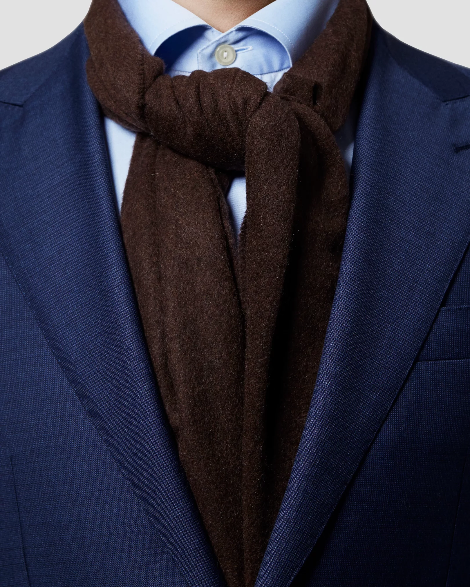 Eton - brown cashmere scarf