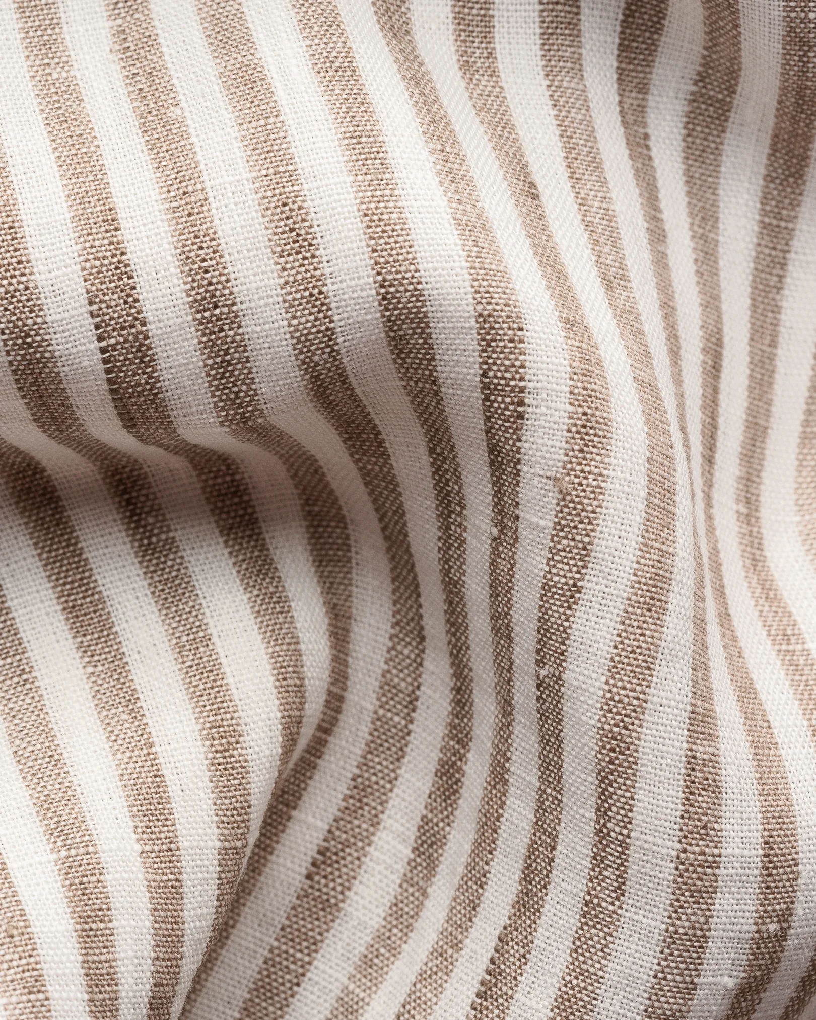 Eton - beige striped linen shirt