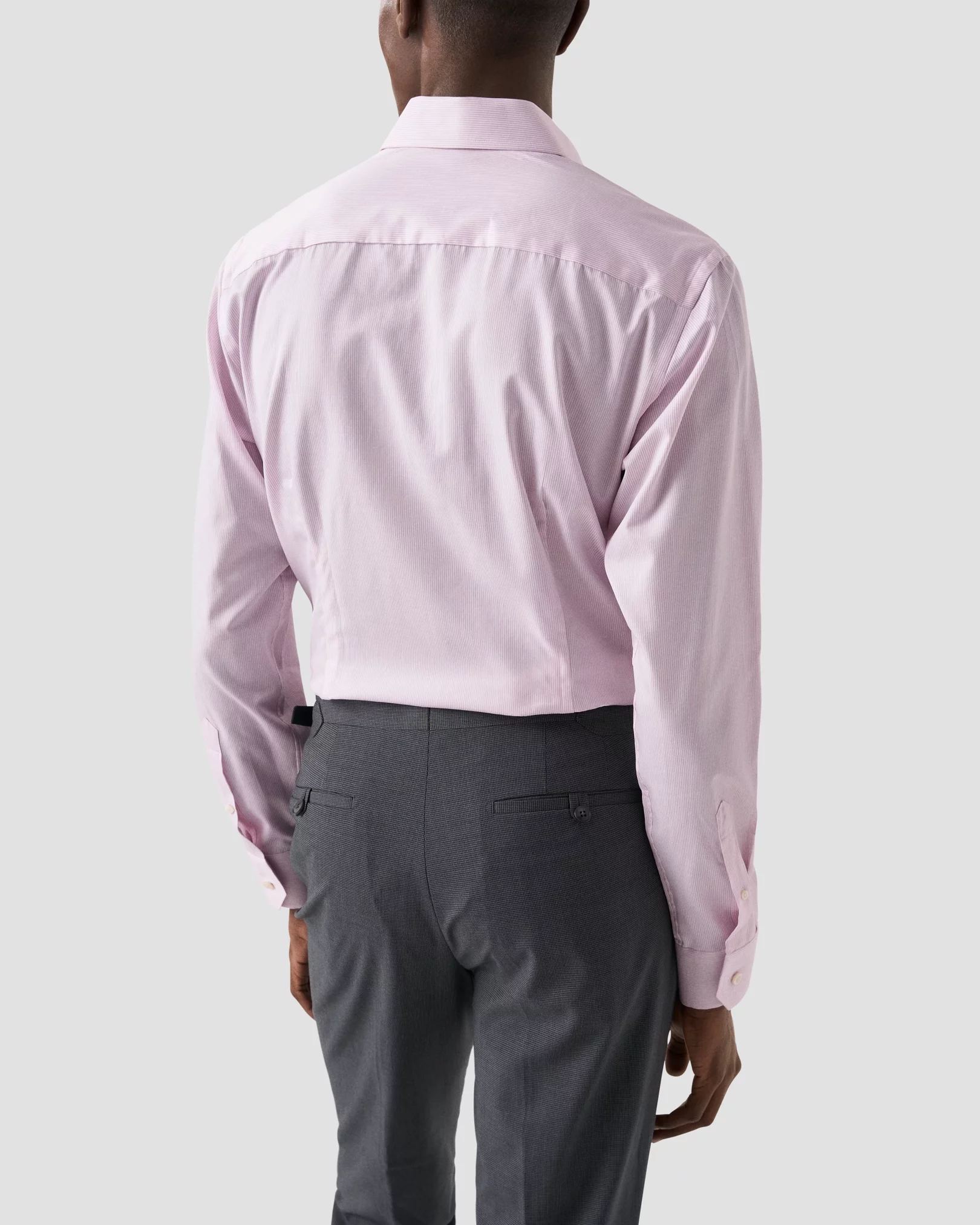 Light Pink Fine Striped Signature Twill Shirt - Eton
