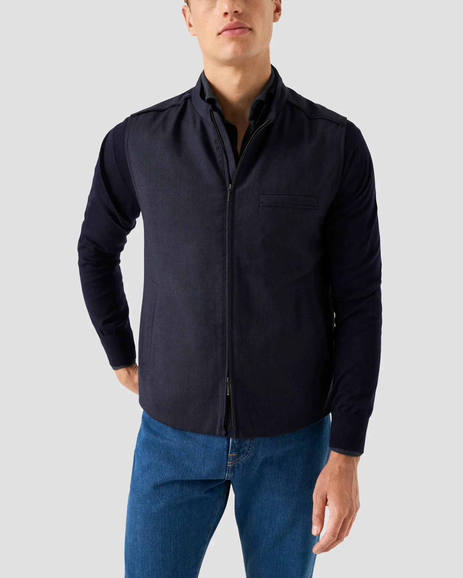 Eton - Gilet en Flanelle de Laine