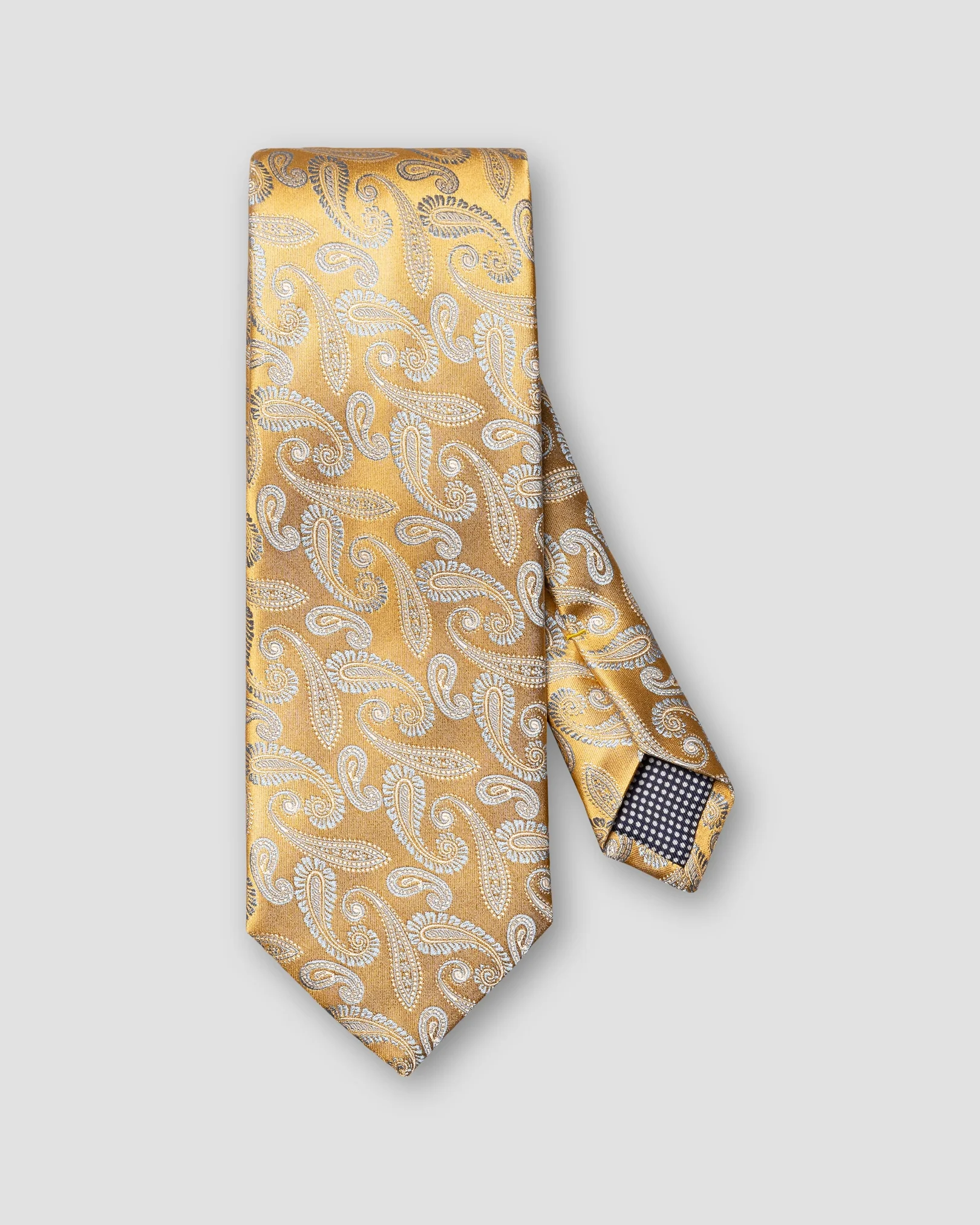 Eton - paisely woven silk tie yellow paisely woven silk tie