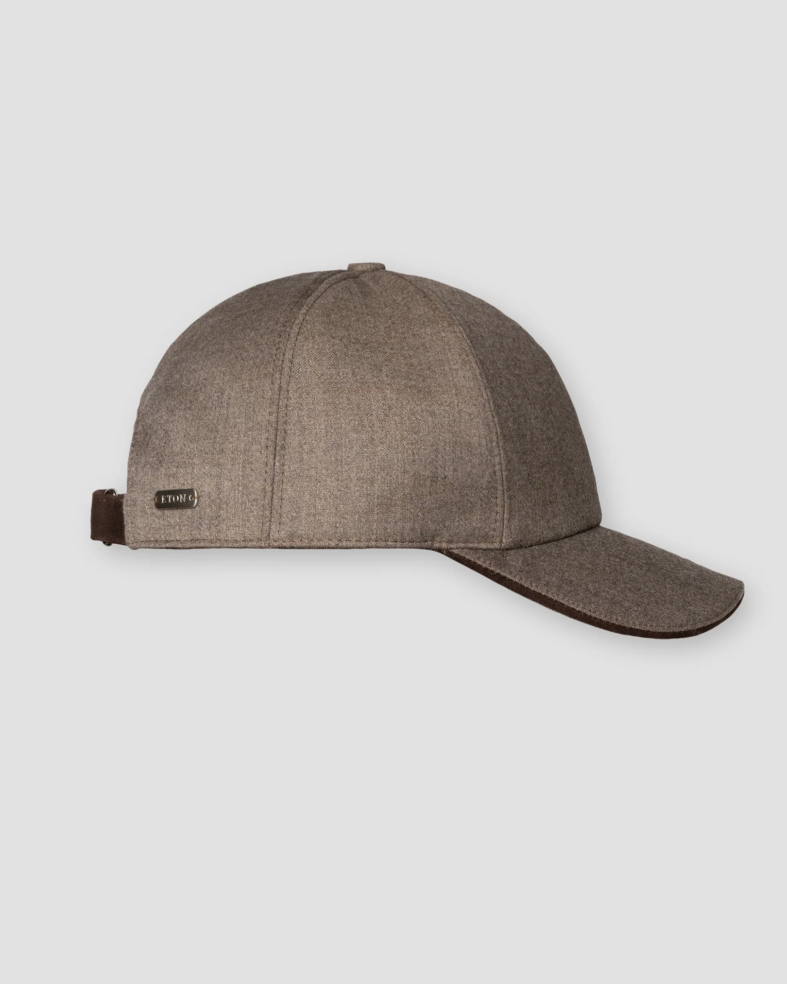 Eton - Casquette en Laine Brossée Gris Foncé