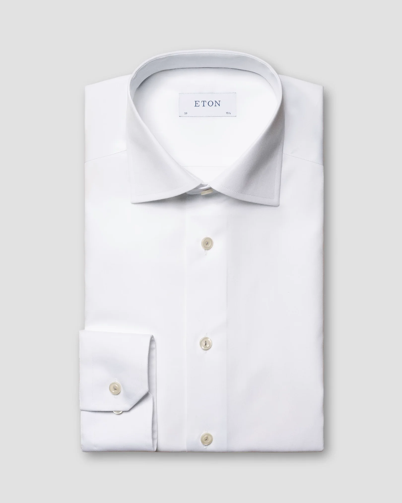Eton - white plain weave