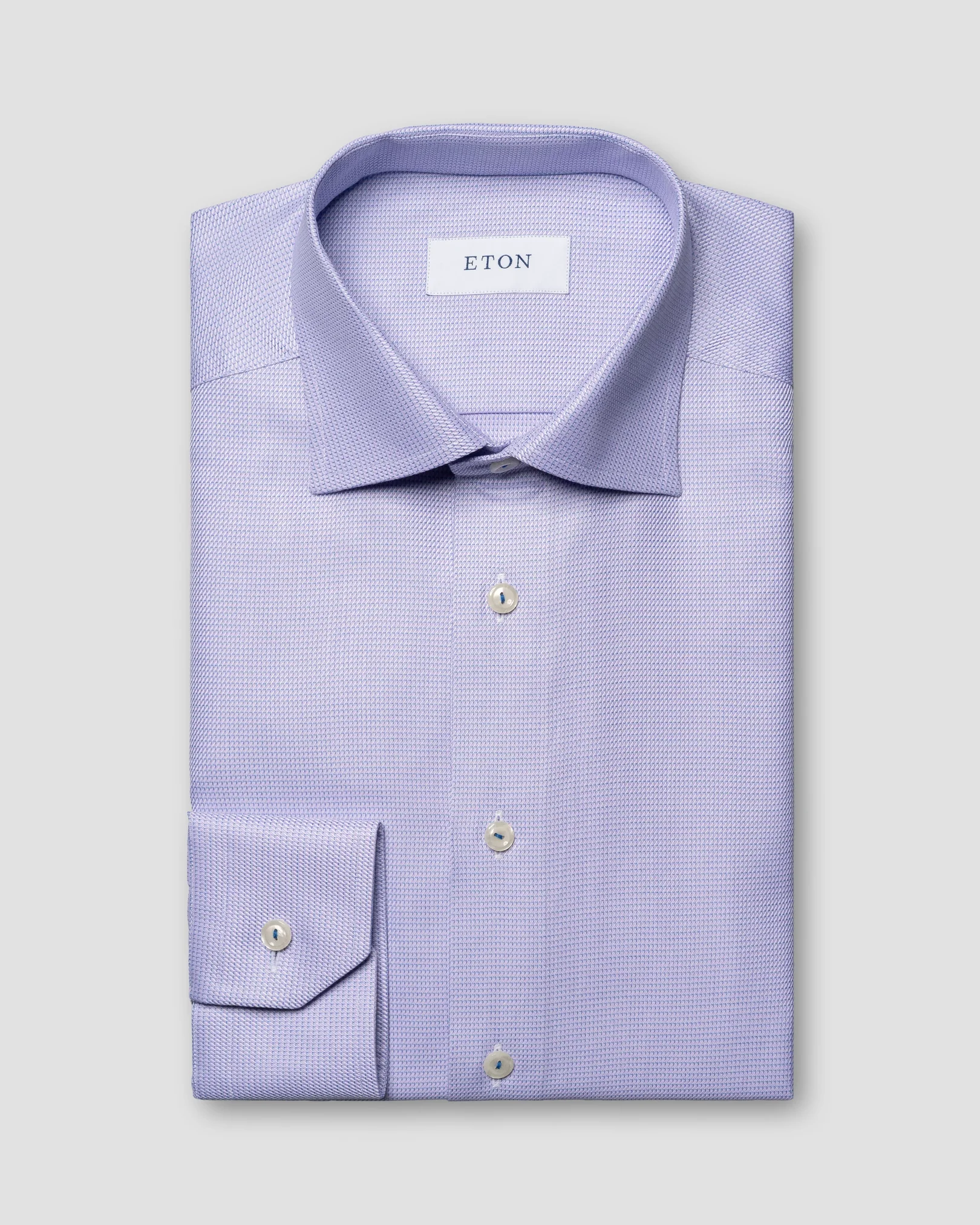Signature Twill-skjorta – enfärgad med struktur