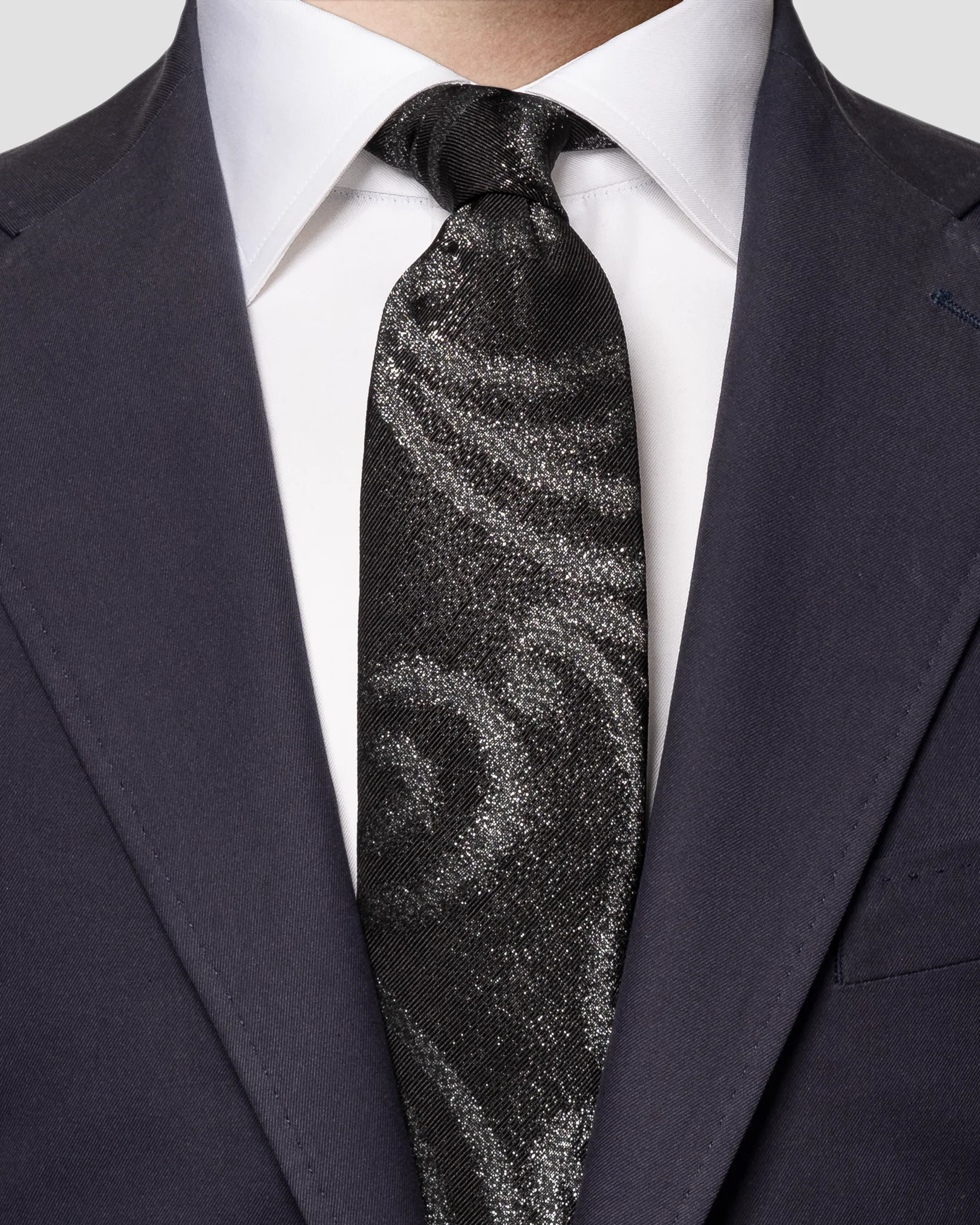 Eton - silk tie black