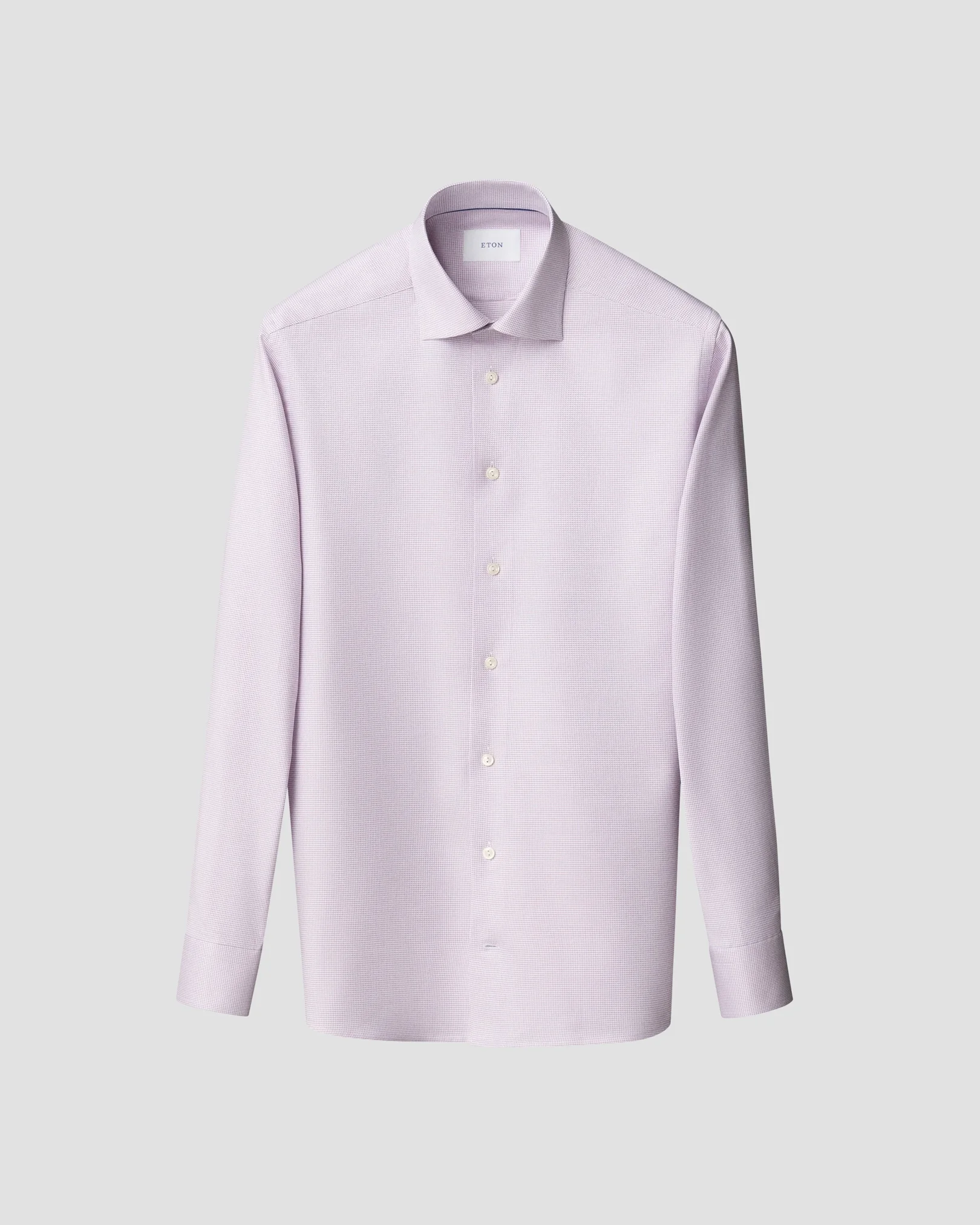 Eton - pink semi solid twill shirt