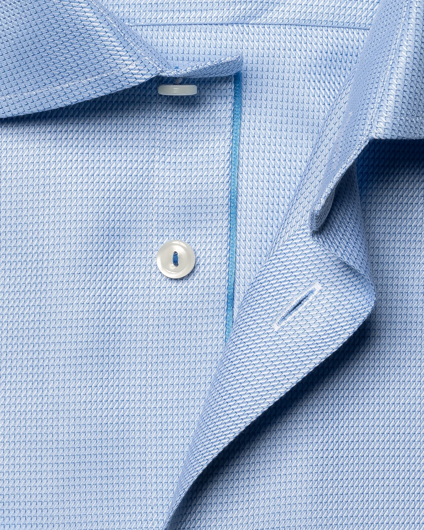 Eton - light blue cotton twill shirt