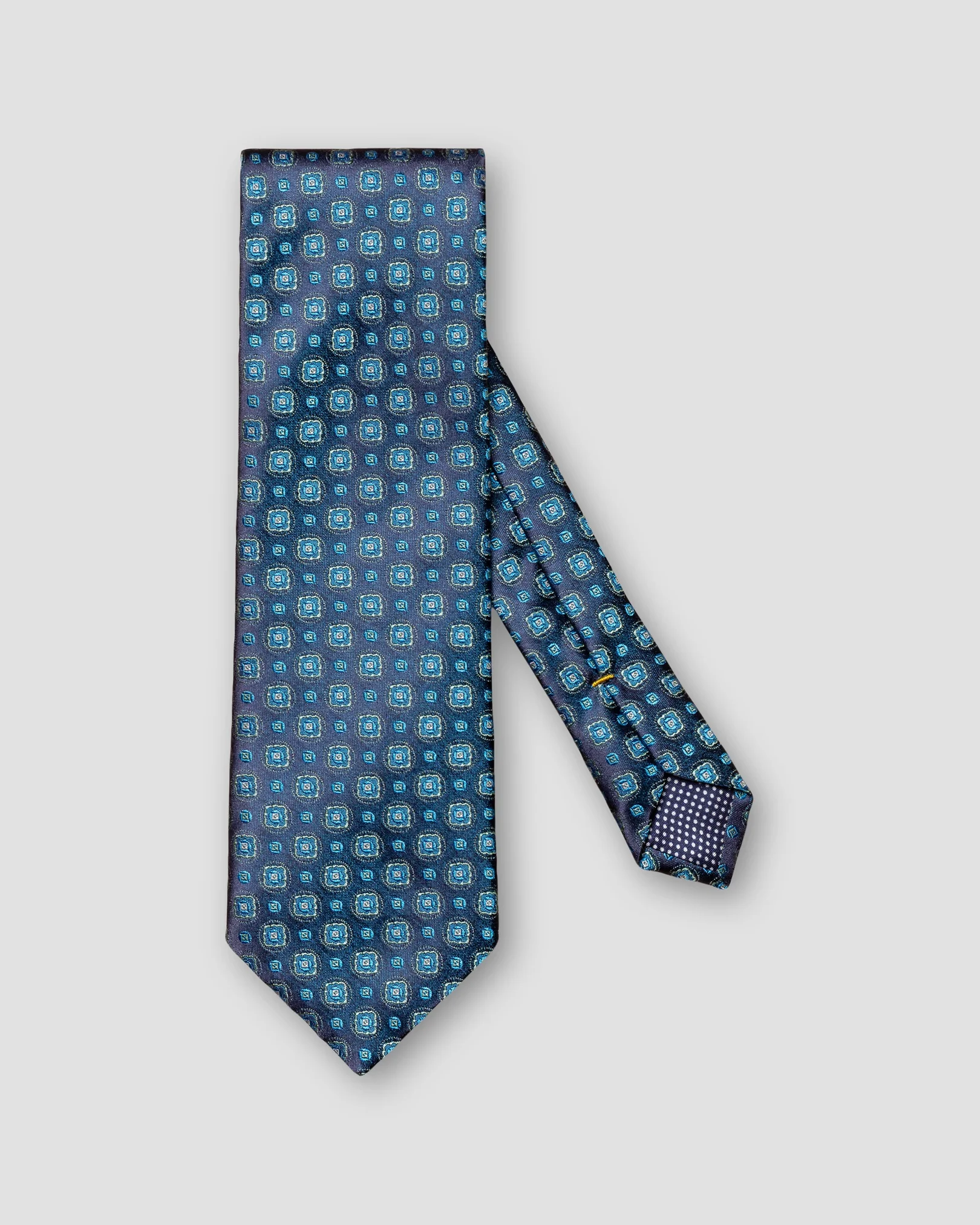 Blue Medallion Silk Tie - Eton