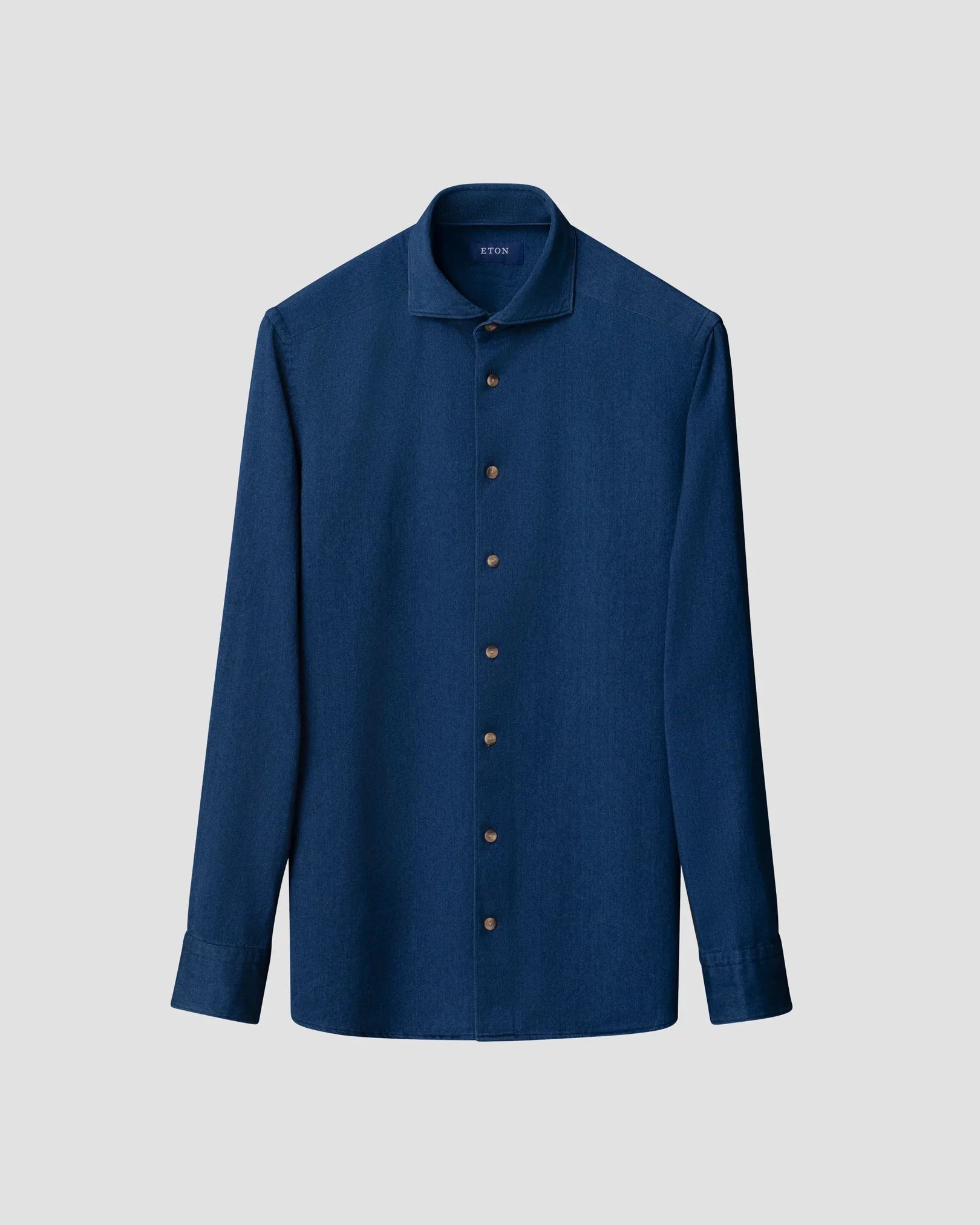 Eton - Navy blue Satin Indigo Shirt