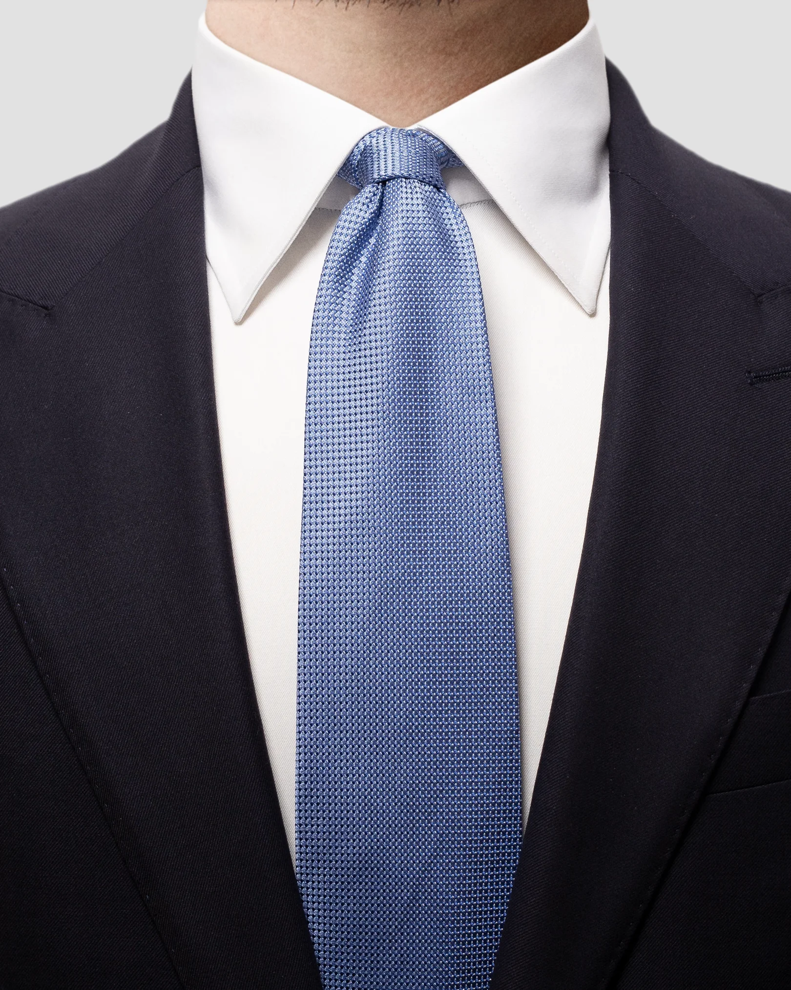 Eton - blue silk tie