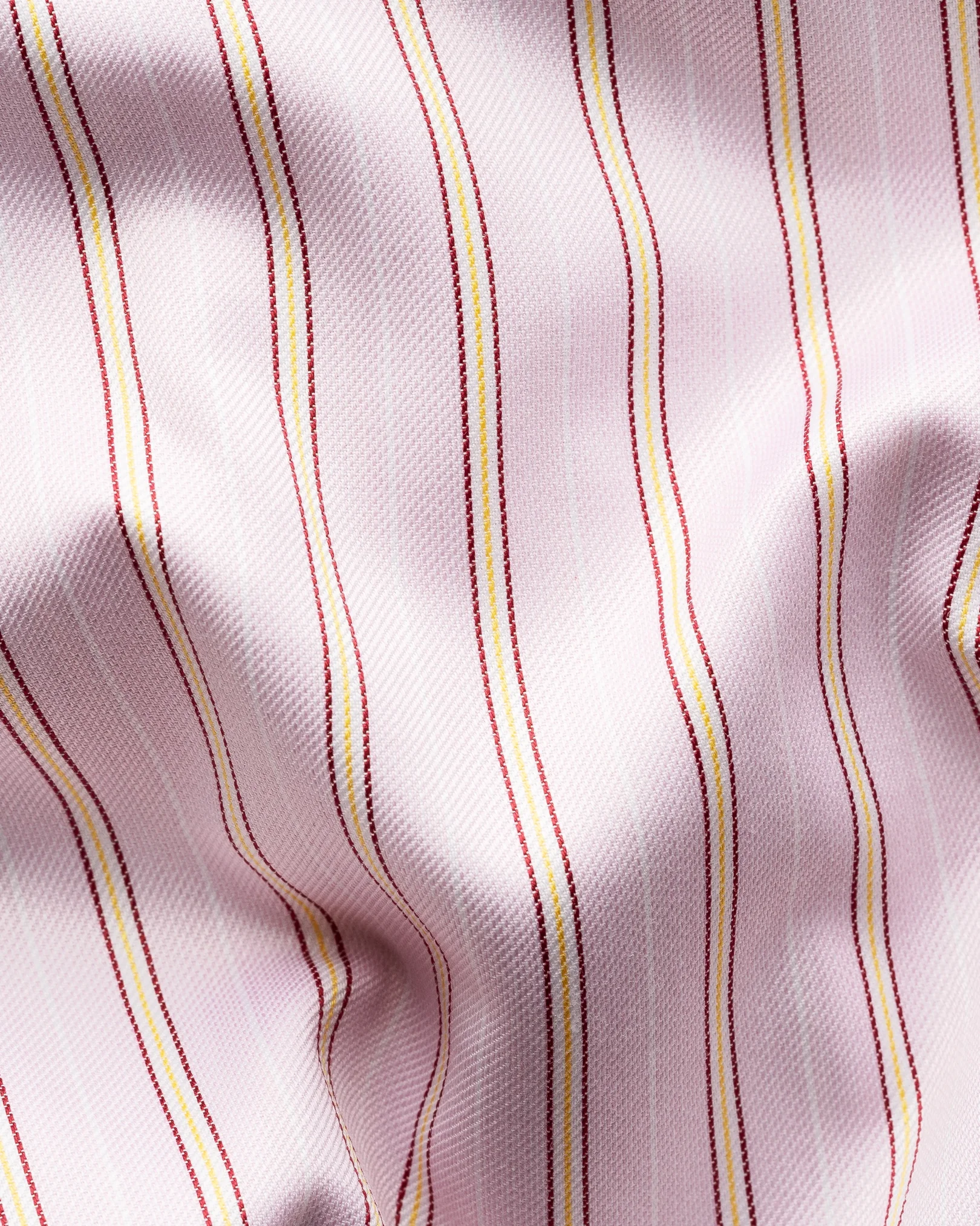 Eton - Striped White Collar Signature Twill Shirt