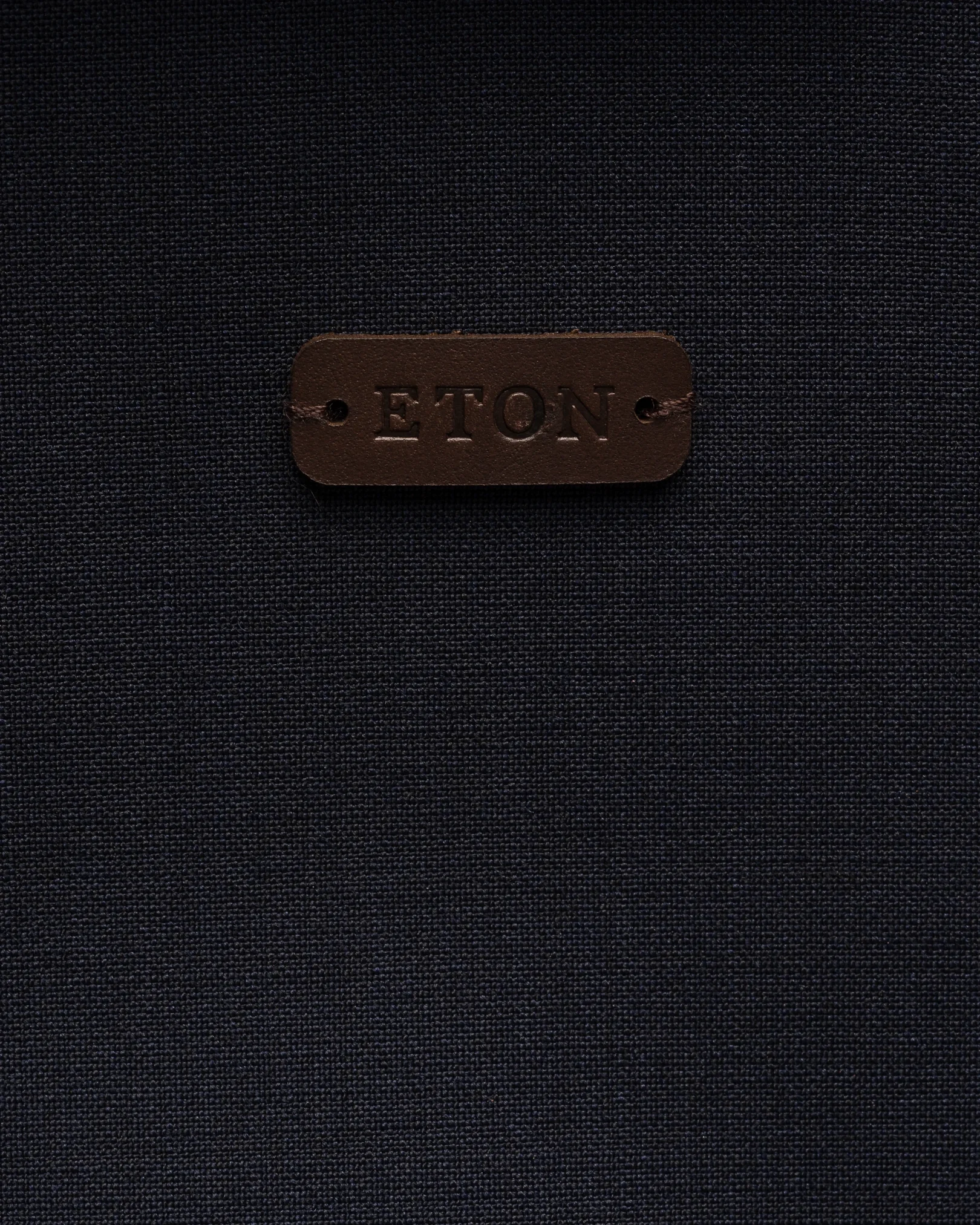 Eton - navy blue lana tech padded overshirt