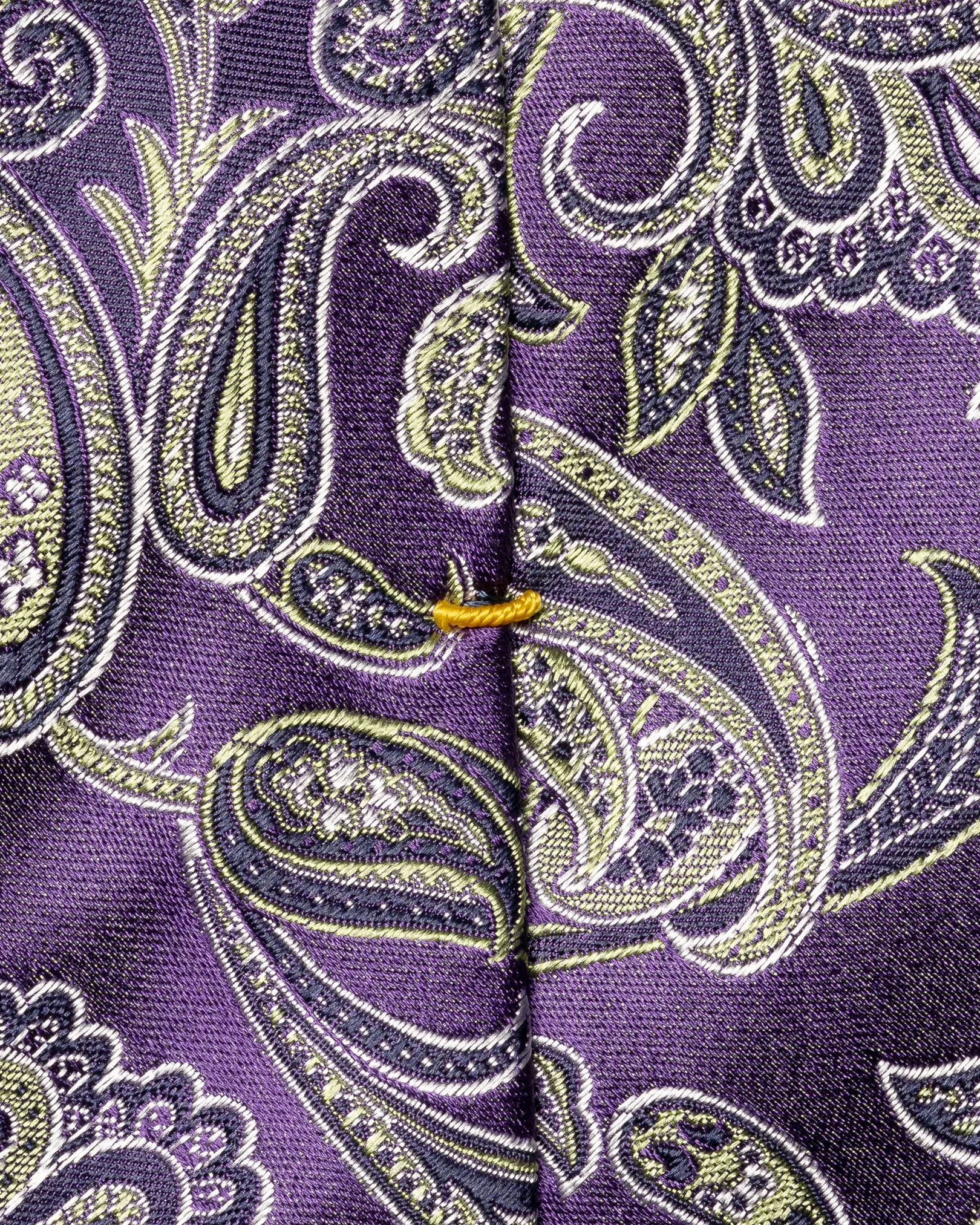 Eton - mid purple paisley woven silk 261
