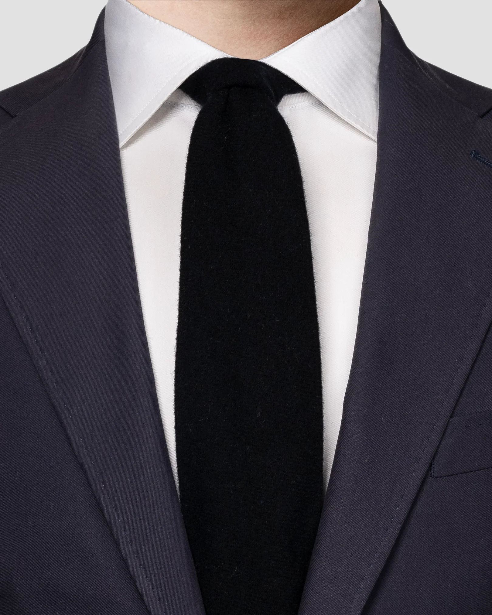 Eton - navy blue cashmere tie