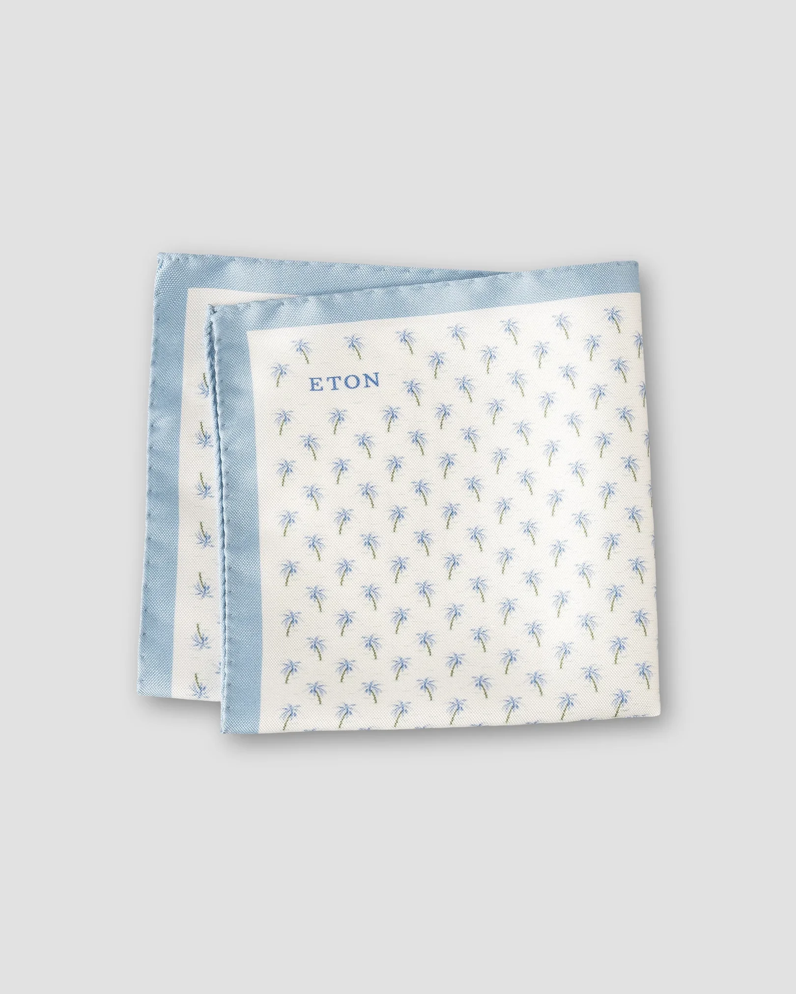 Eton - Palm Tree Silk Pocket Square