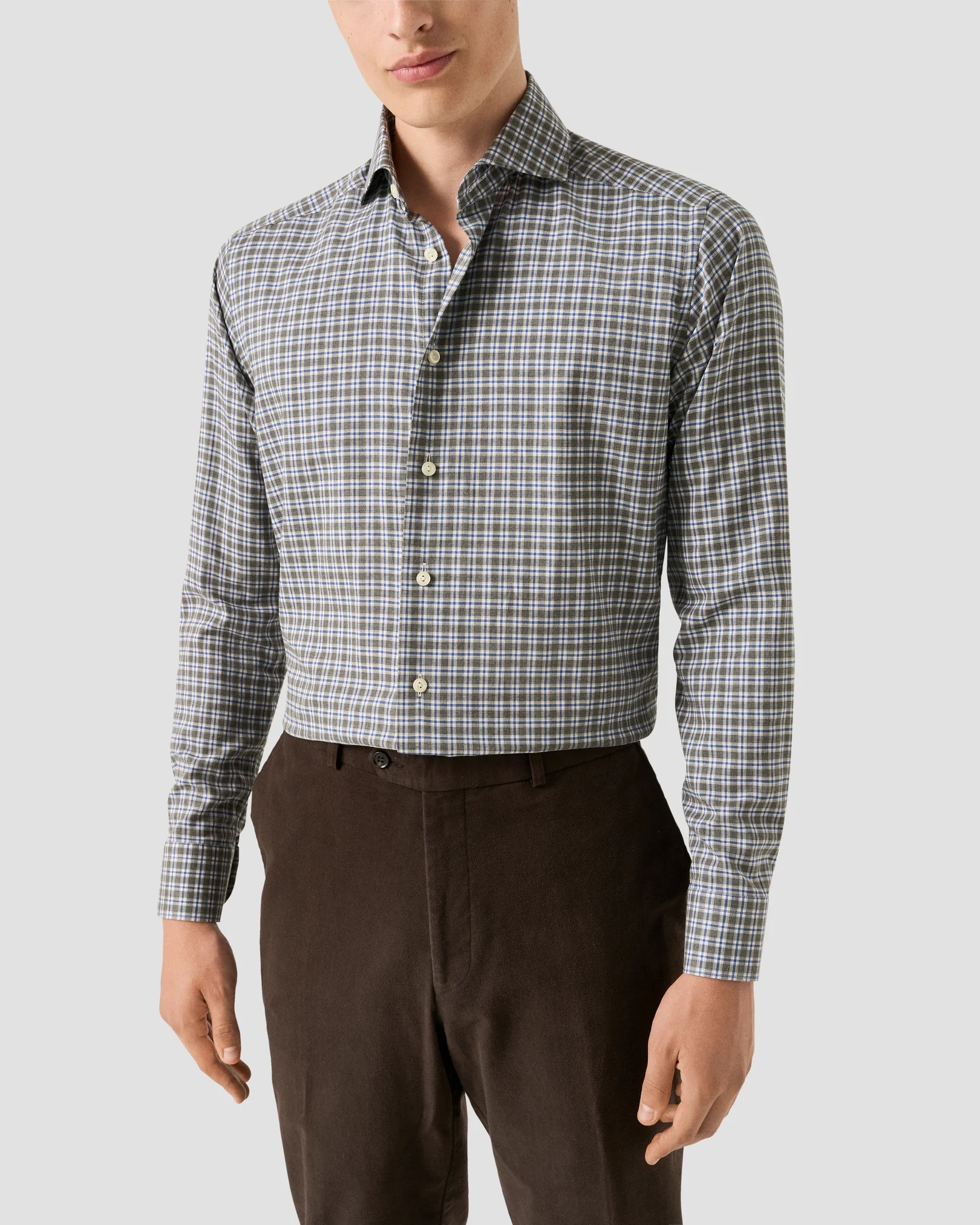Eton - check 256 signature flannel shirt