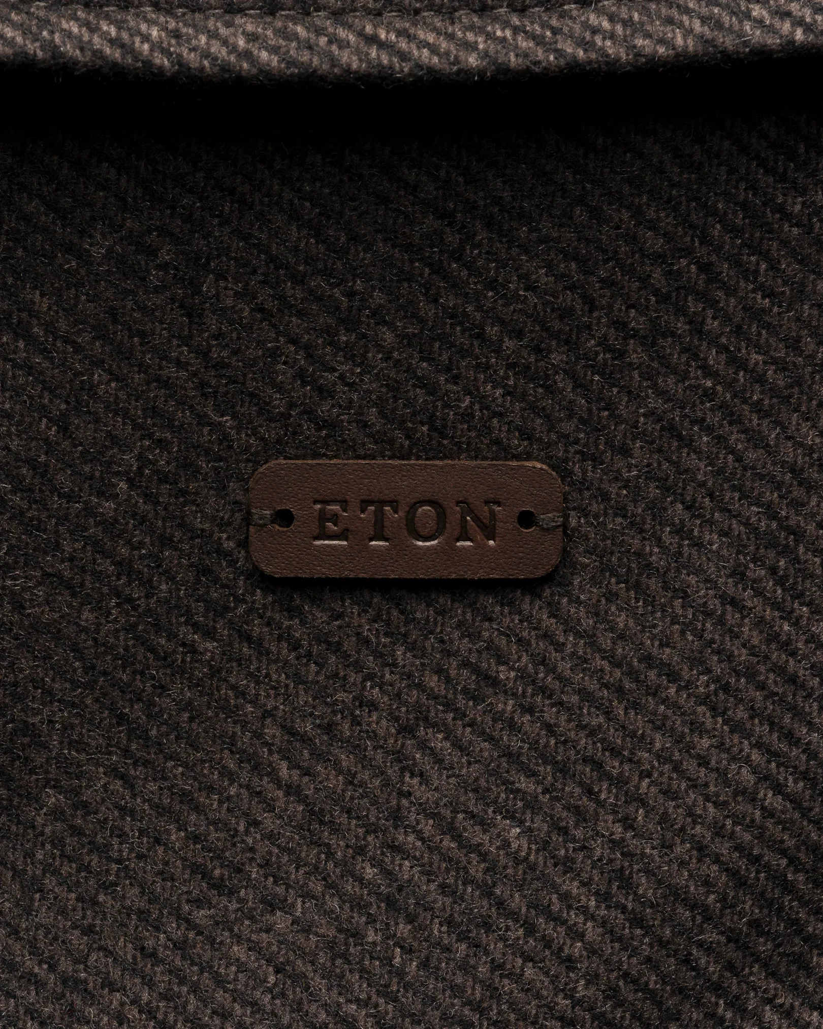 Eton - dark brown wool cashmere two pocket jacket