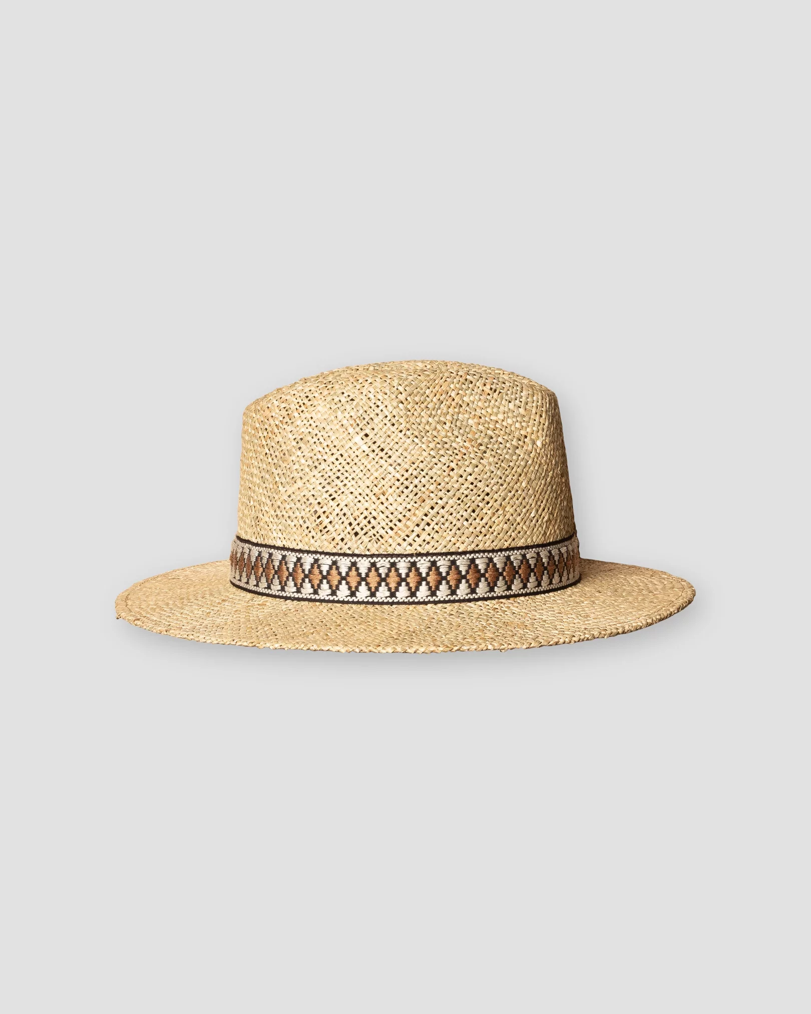 Eton - brown seagrass hat