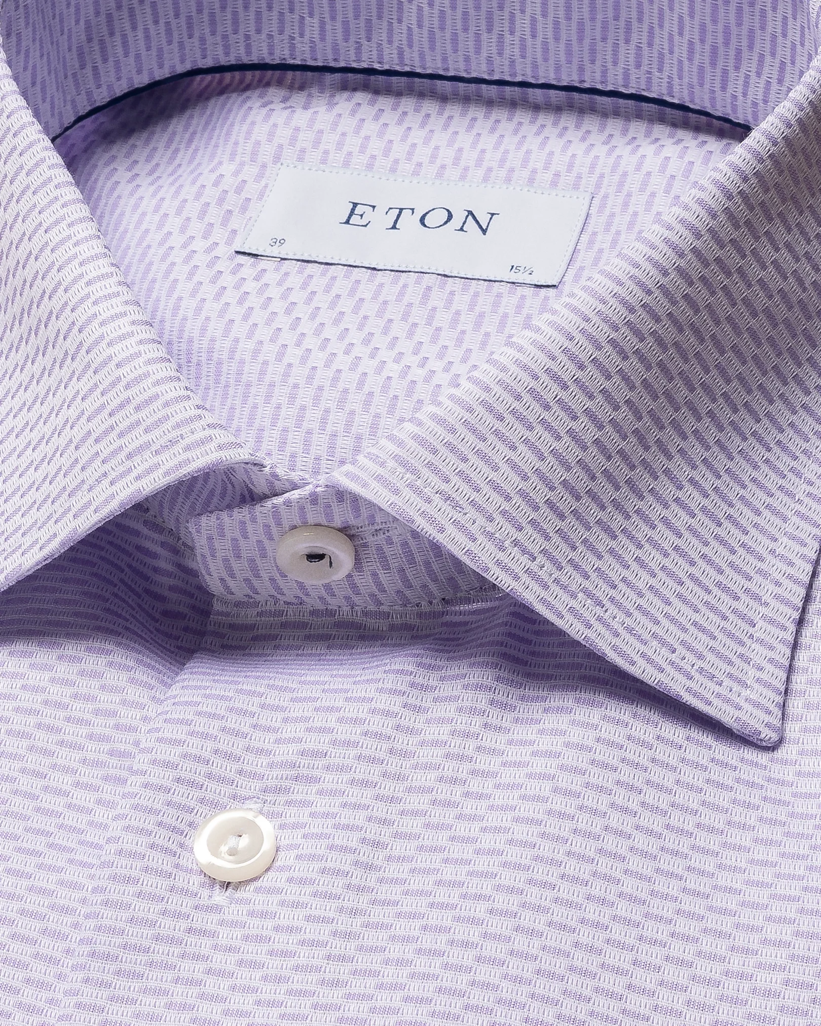 Eton - light purple twill micro pattern