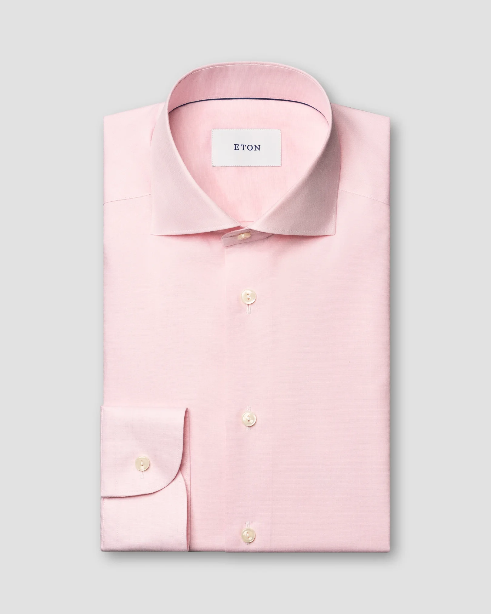Eton - pink end on end breeze poplin shirt