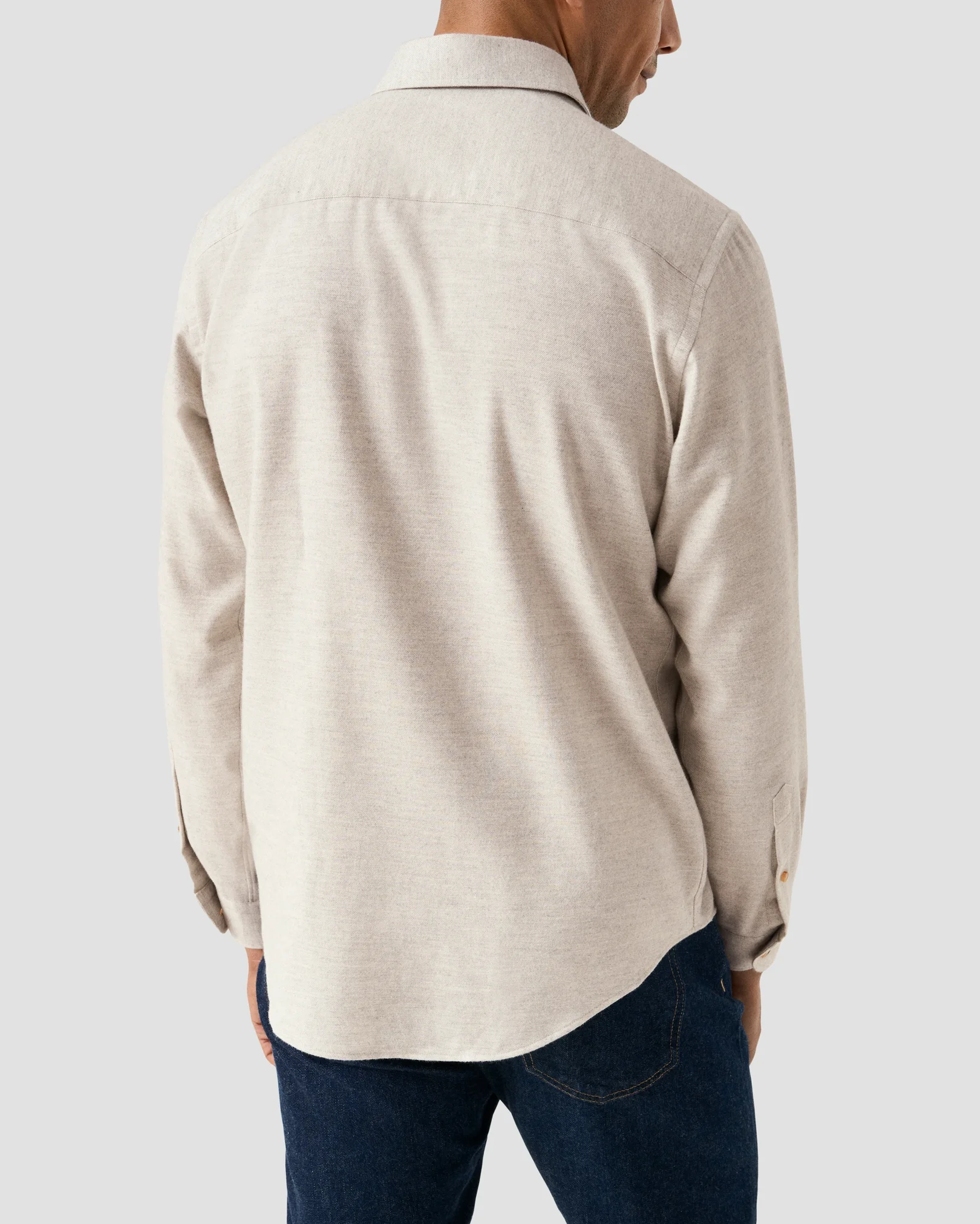 Eton - solid flannel shirt