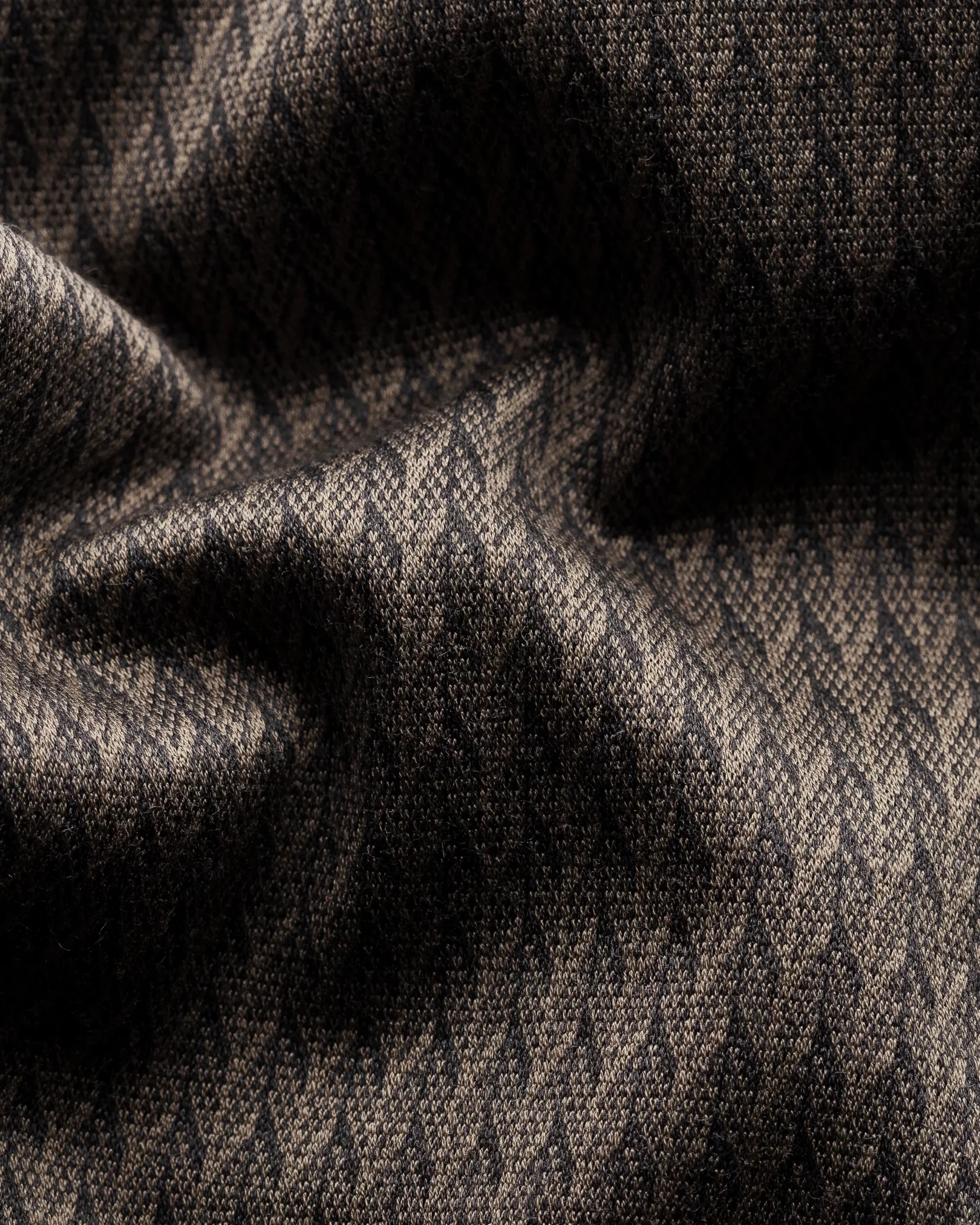 Eton - mid grey jacquard knit