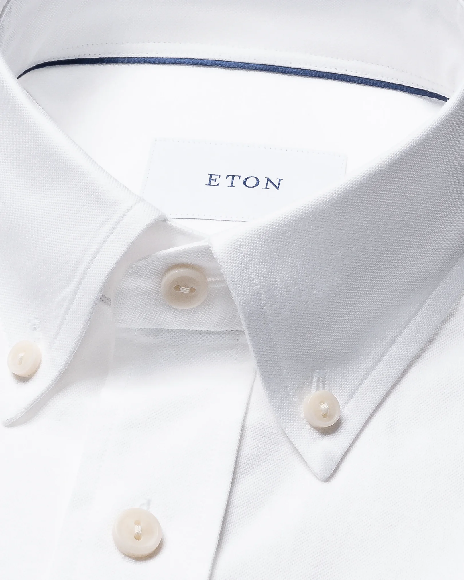 Eton - white solid oxford shirt