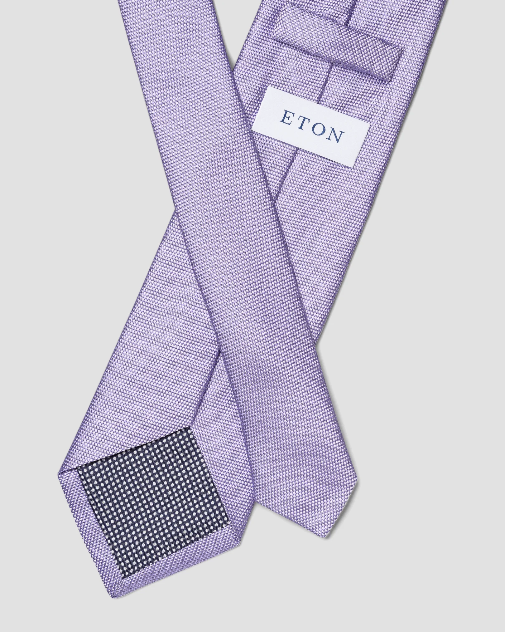 Eton - purple basket weave tie