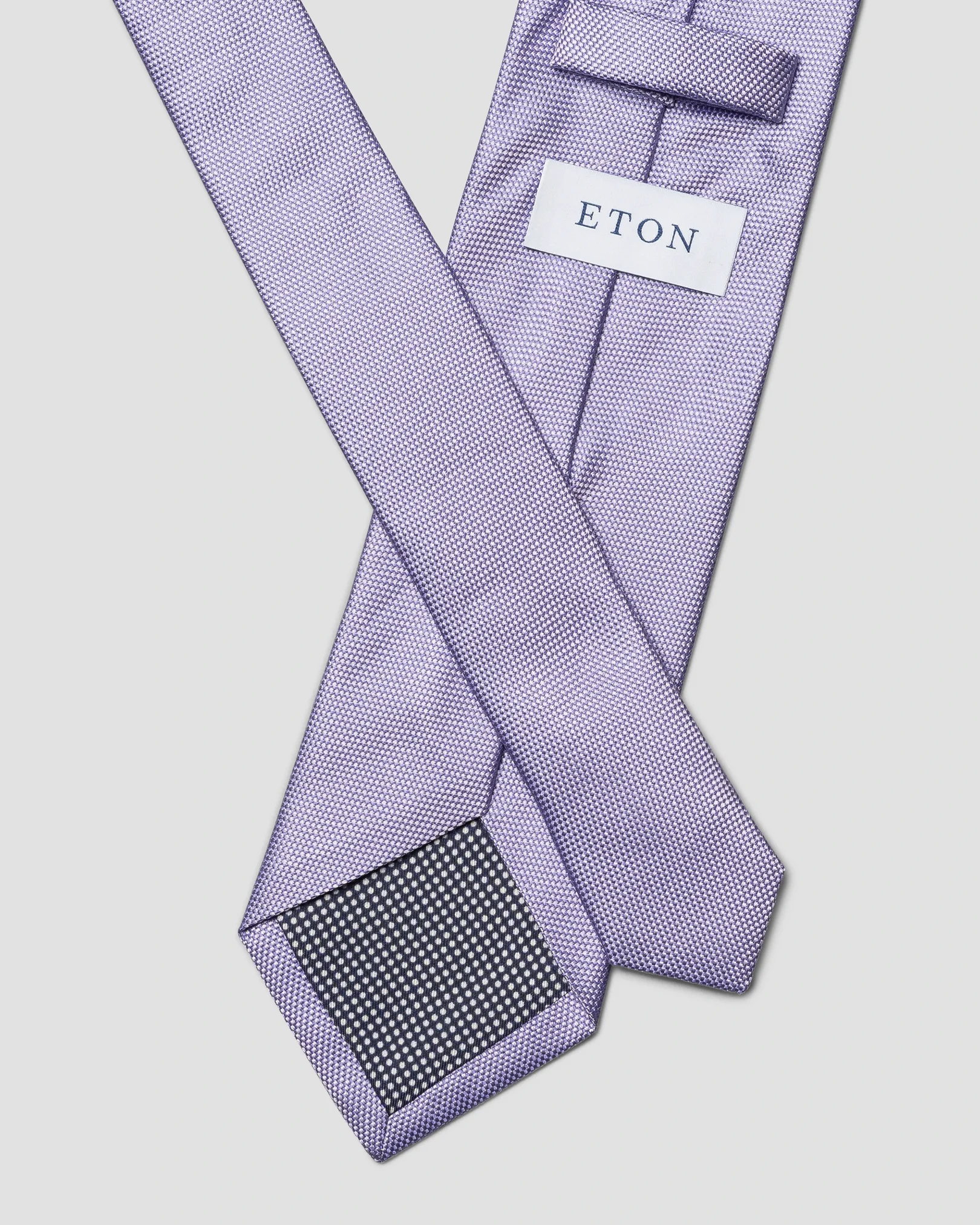 Eton - purple basket weave tie