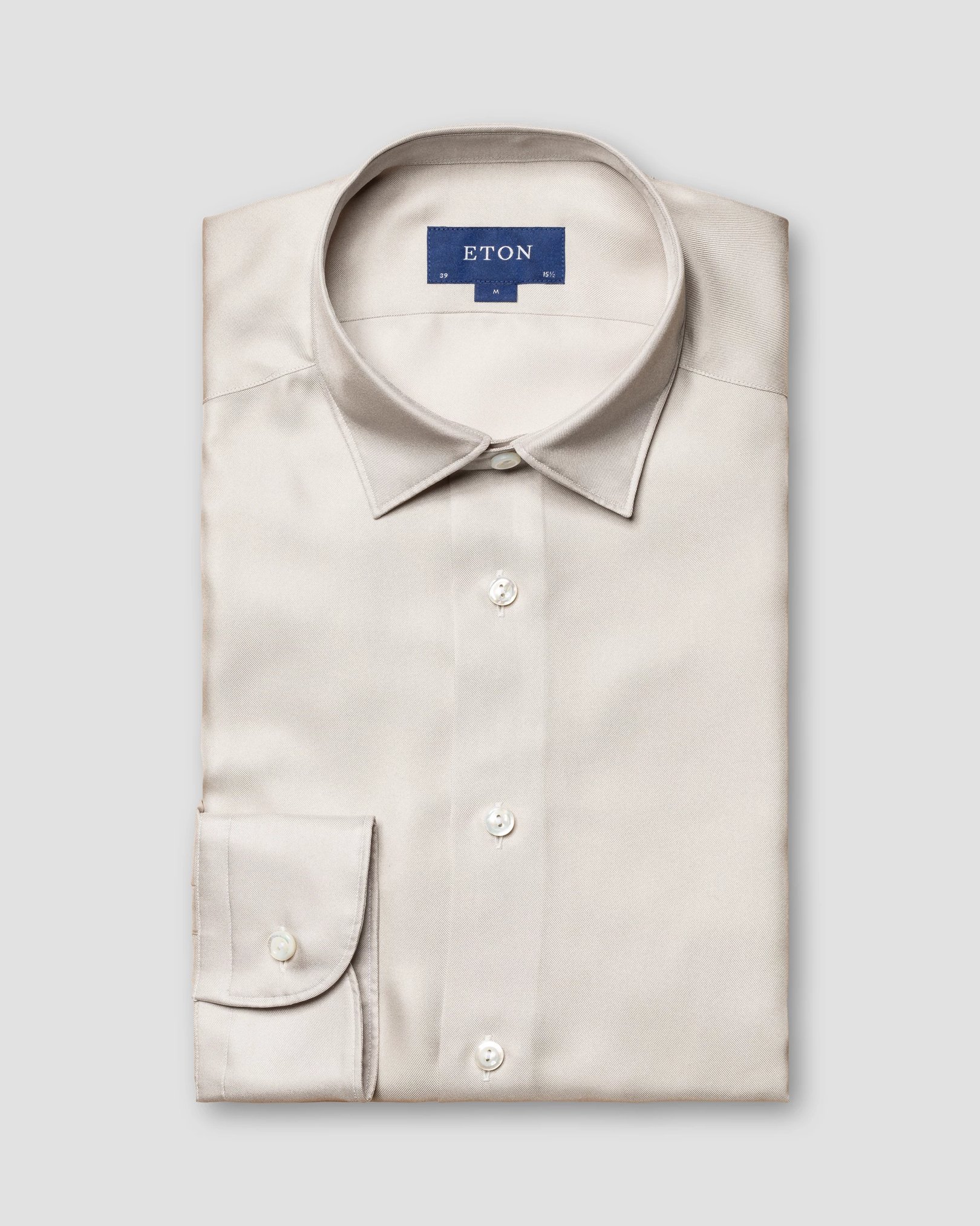 Eton - light grey silk
