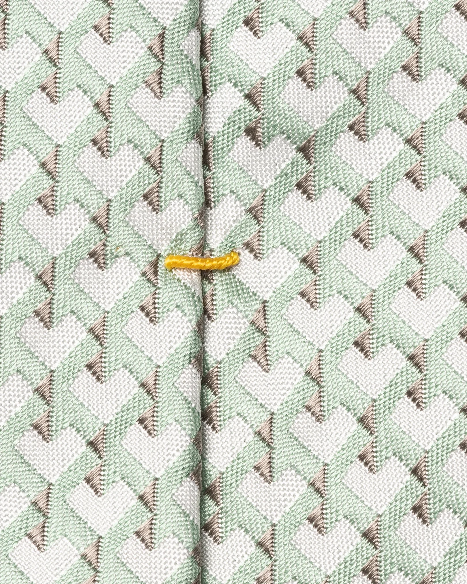 Eton - light green geometric woven silk tie