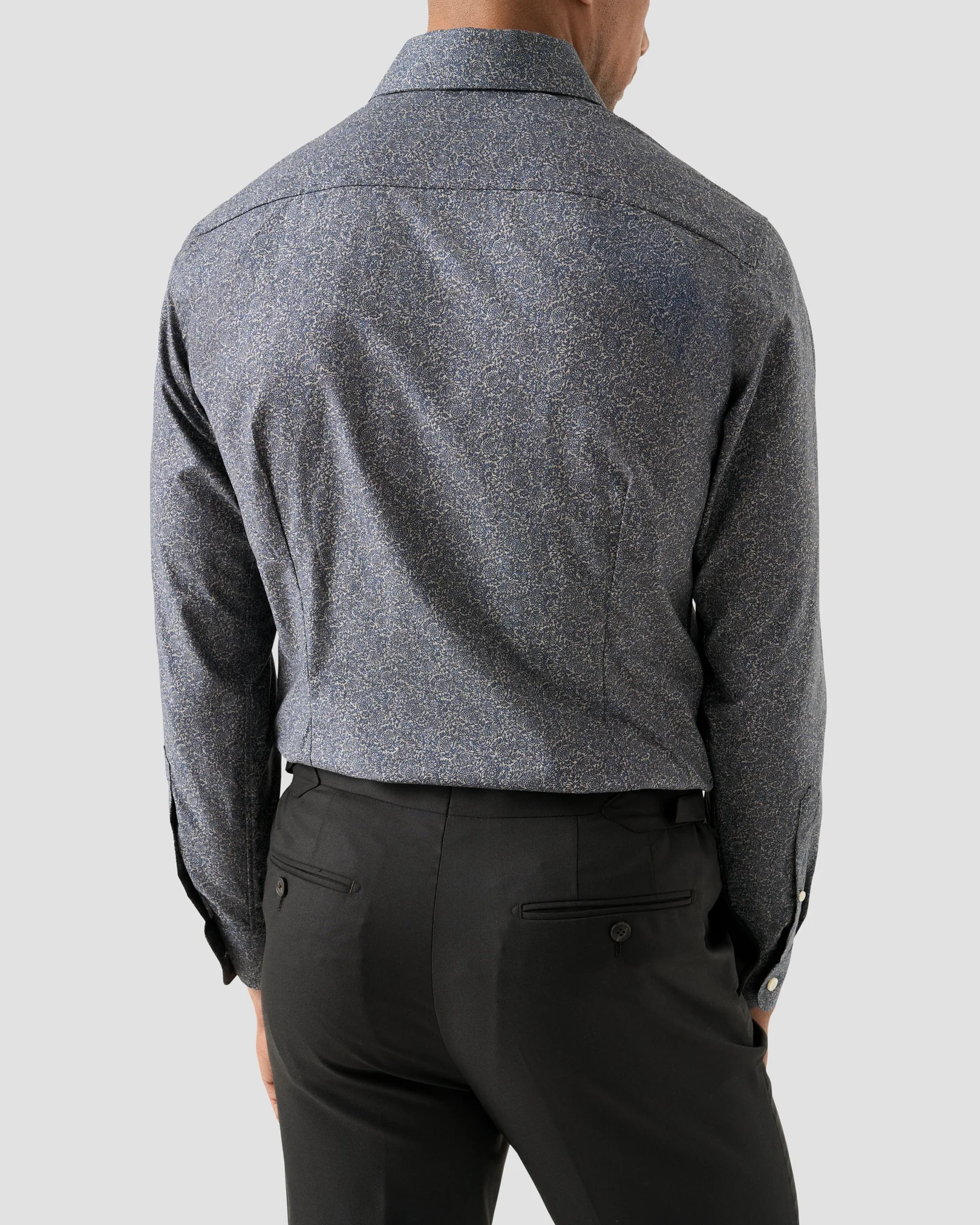 Eton - tonal ornamental print shirt