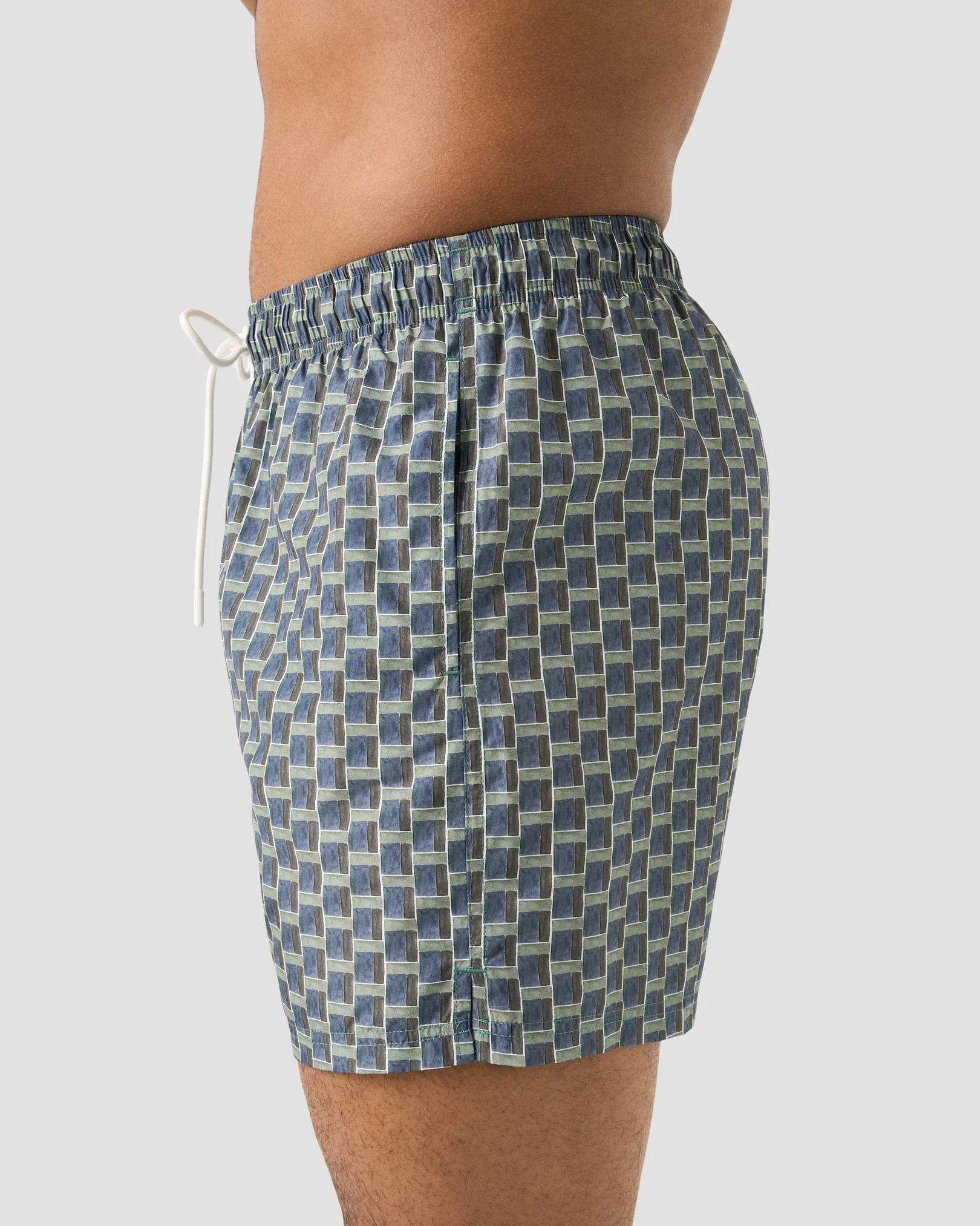 Eton - geometrical swim shorts