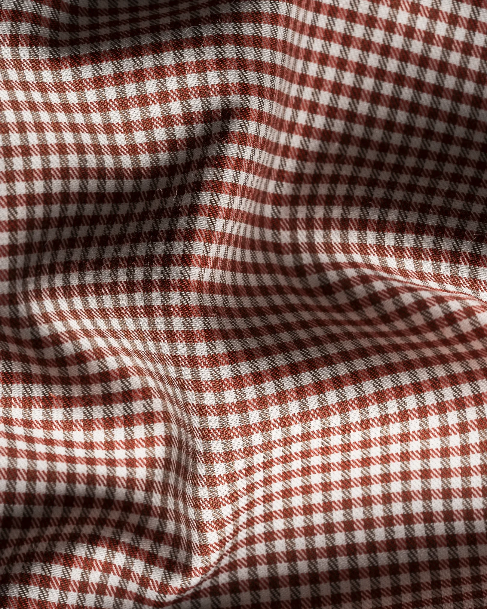 Eton - micro check signature flannel shirt widespread
