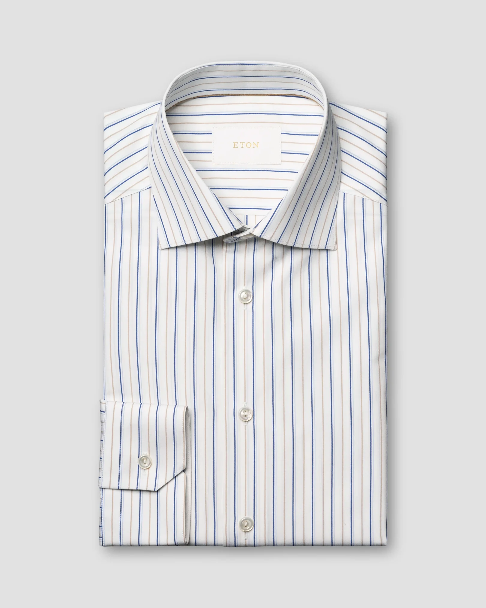 Eton - Striped Supima 120 Poplin Shirt