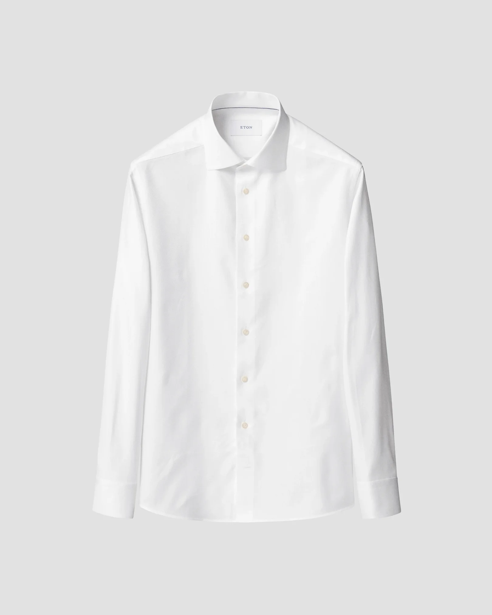 Eton - white herringbone signature twill shirt