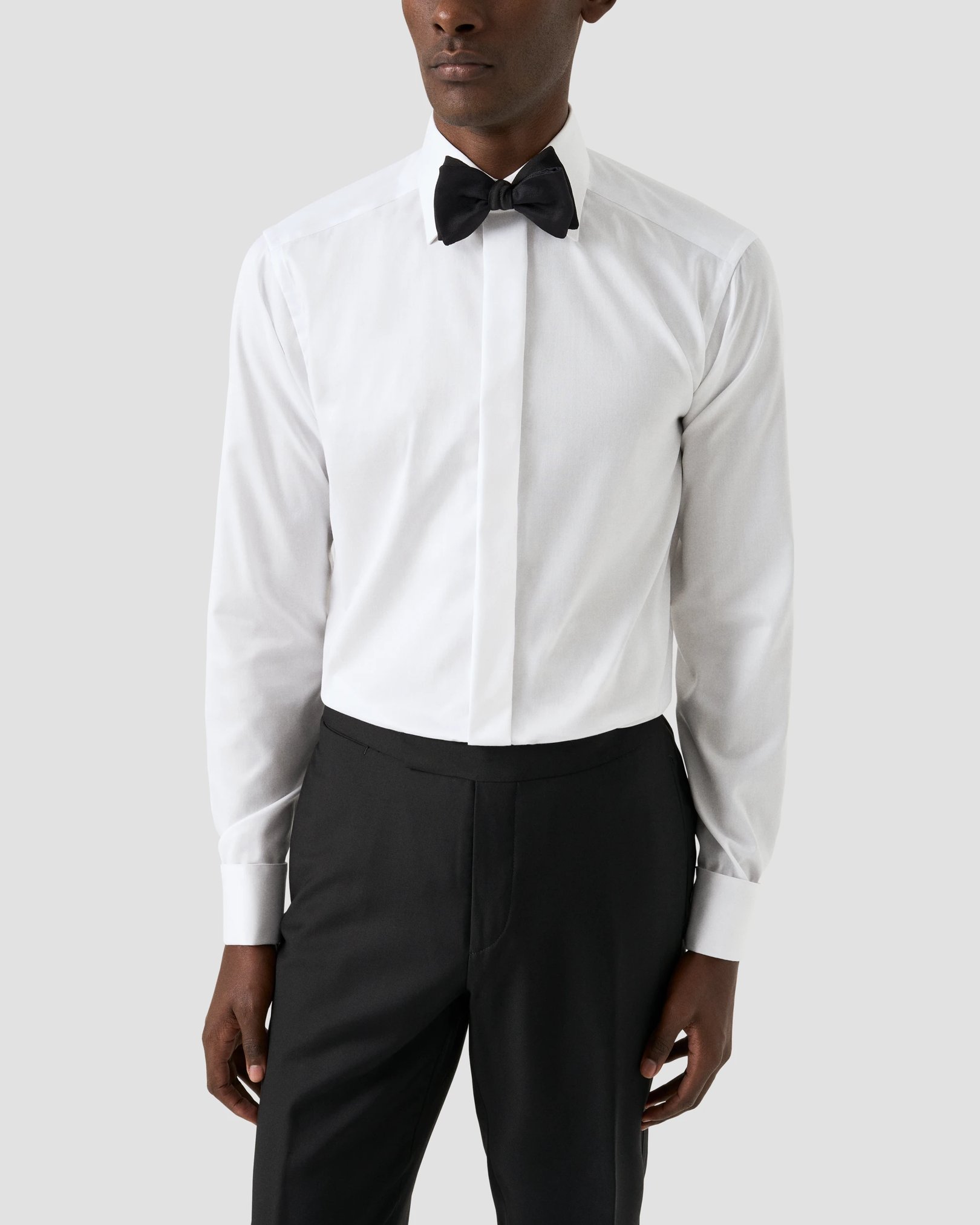 Eton - White Signature Twill Tuxedo Shirt