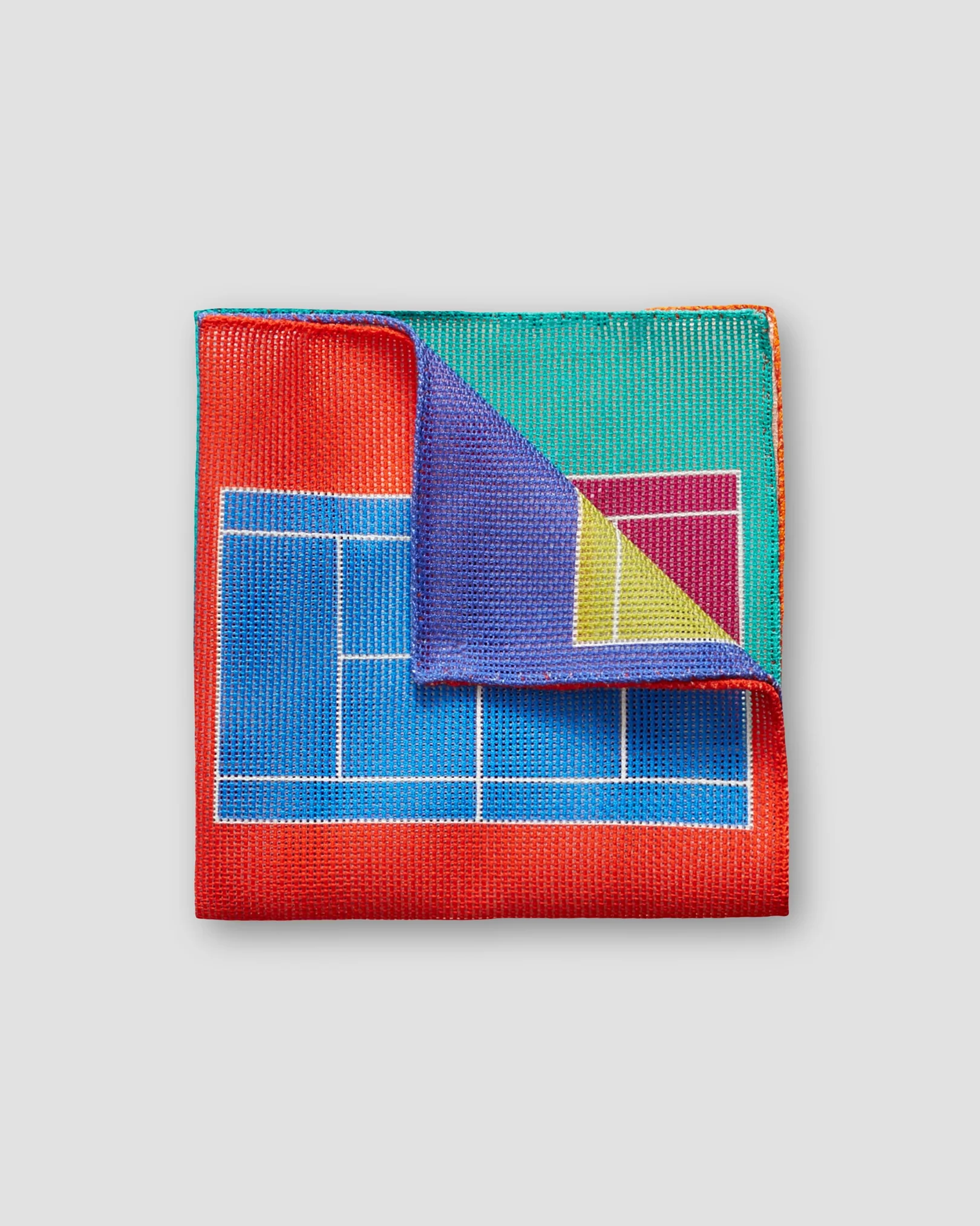 Eton - orange window pocket square