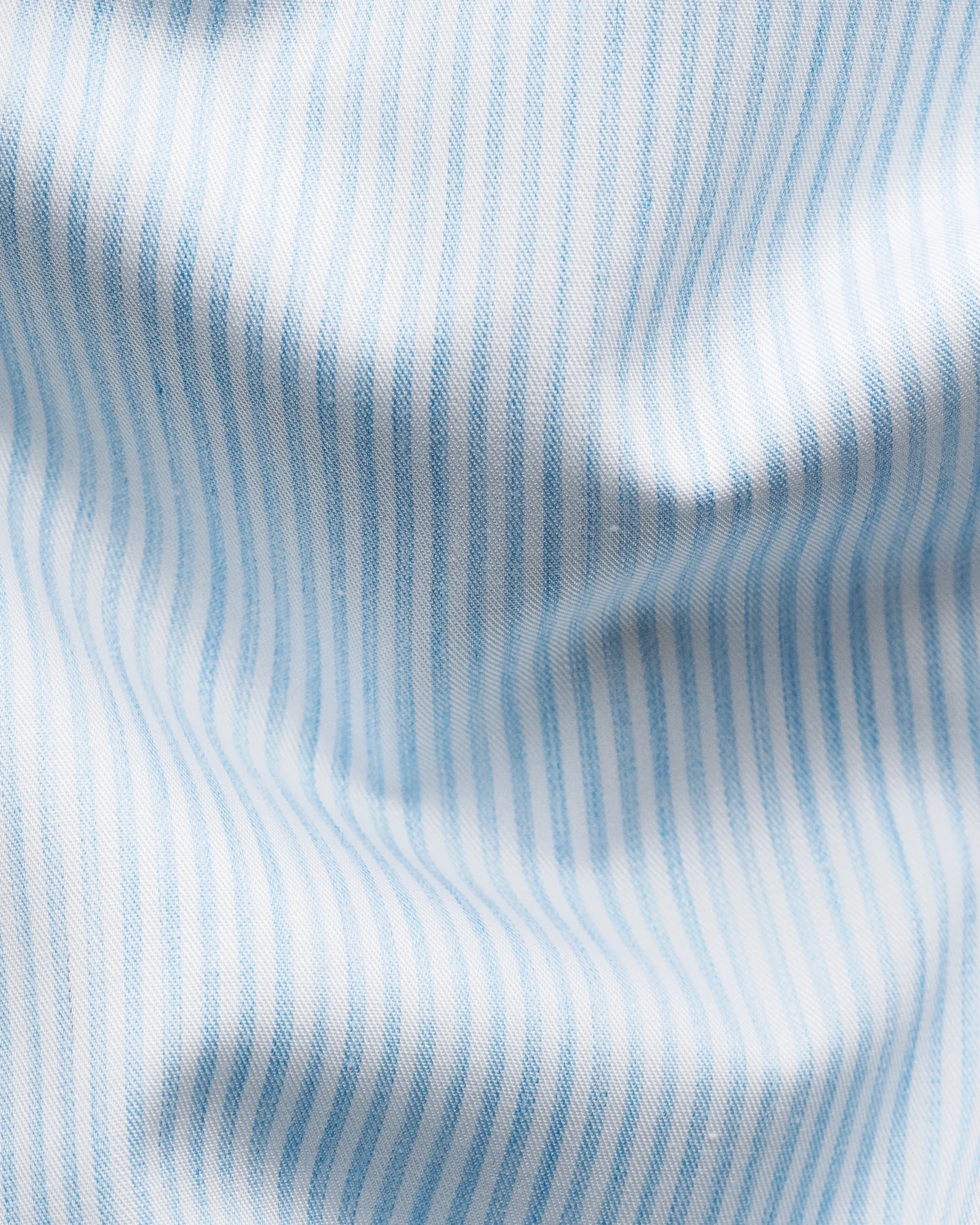 Eton - light blue striped melange twill shirt