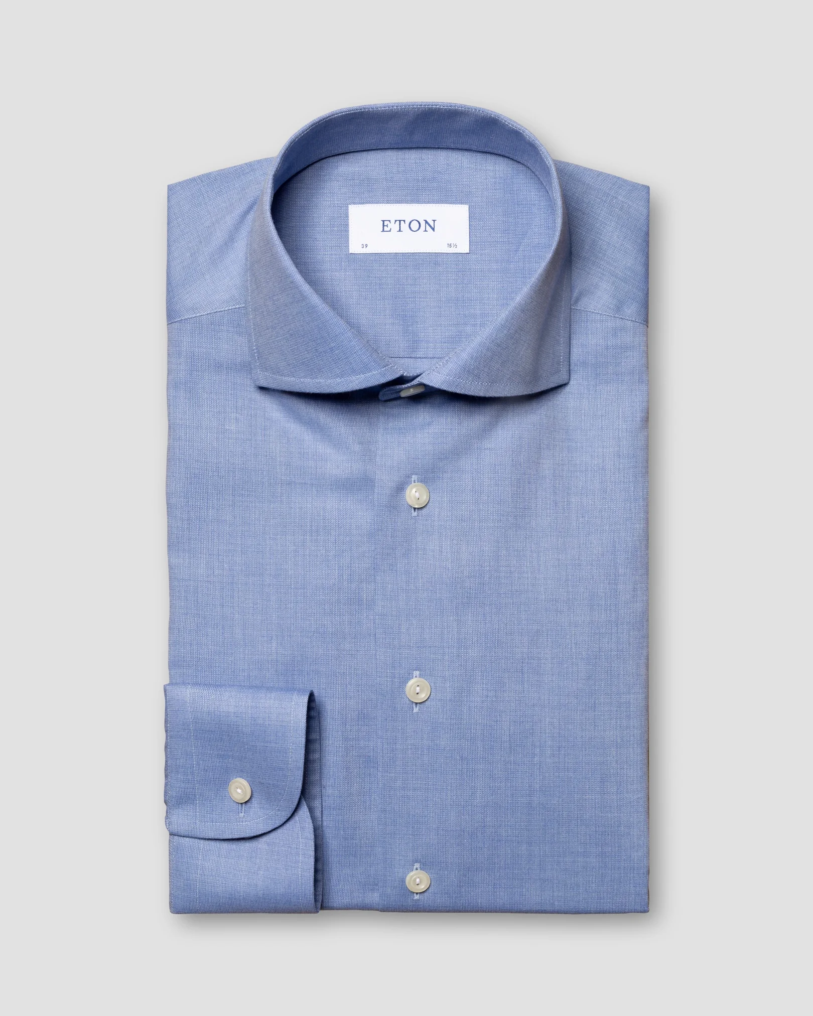 Eton - blue flannel shirt