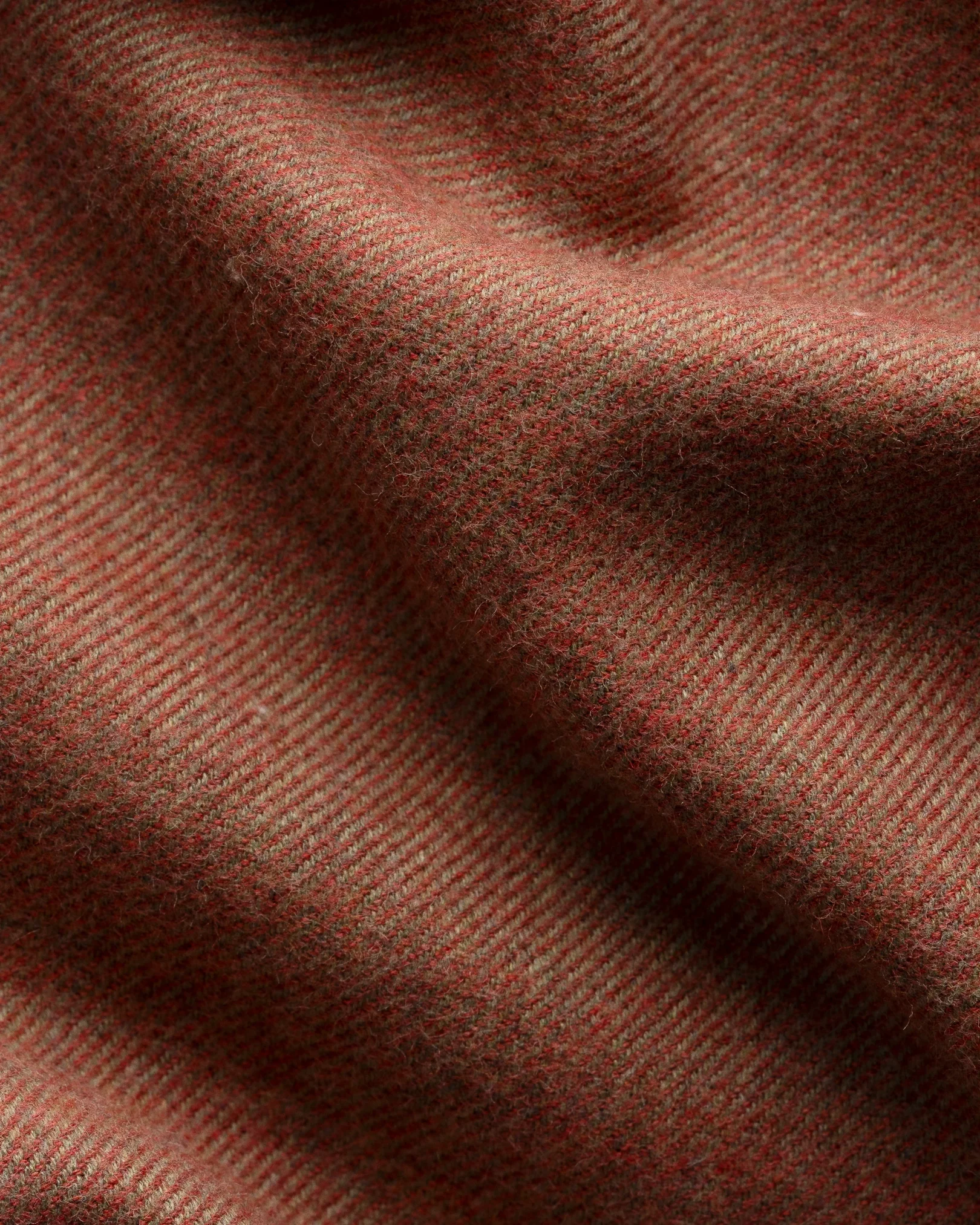 Eton - orange solid flannel shirt wide spread 266