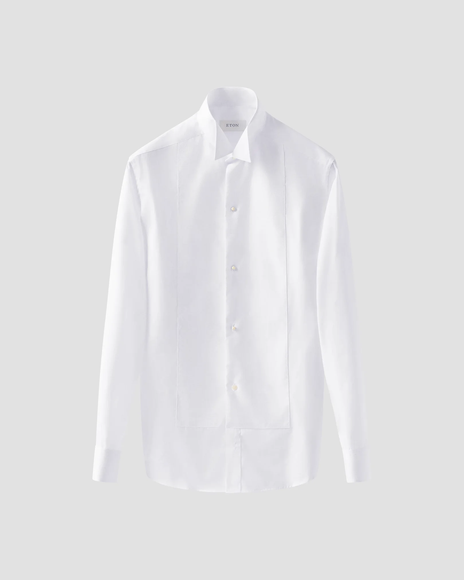 Eton - White Piqué White Tie Shirt