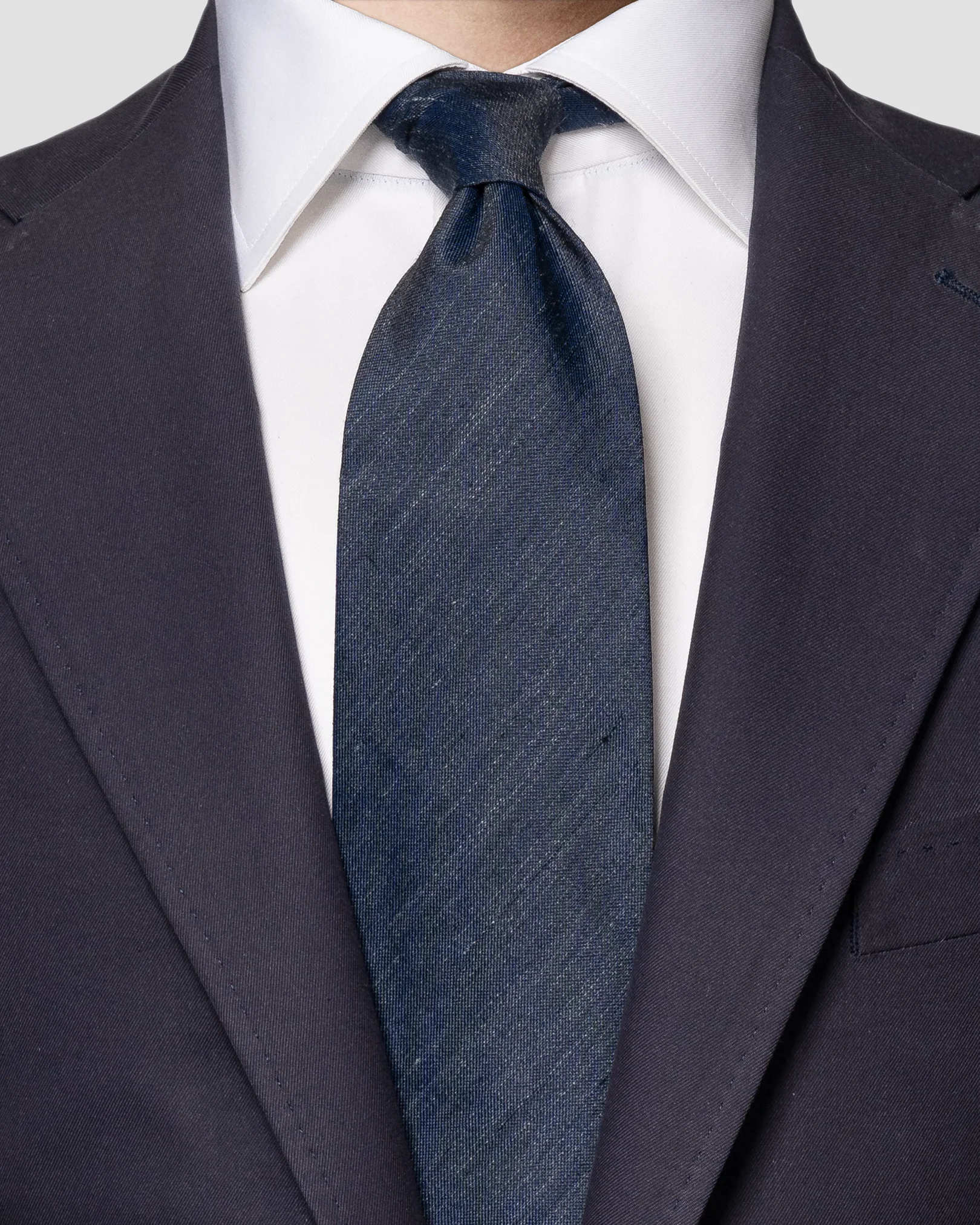 Eton - navy blue tactile tie